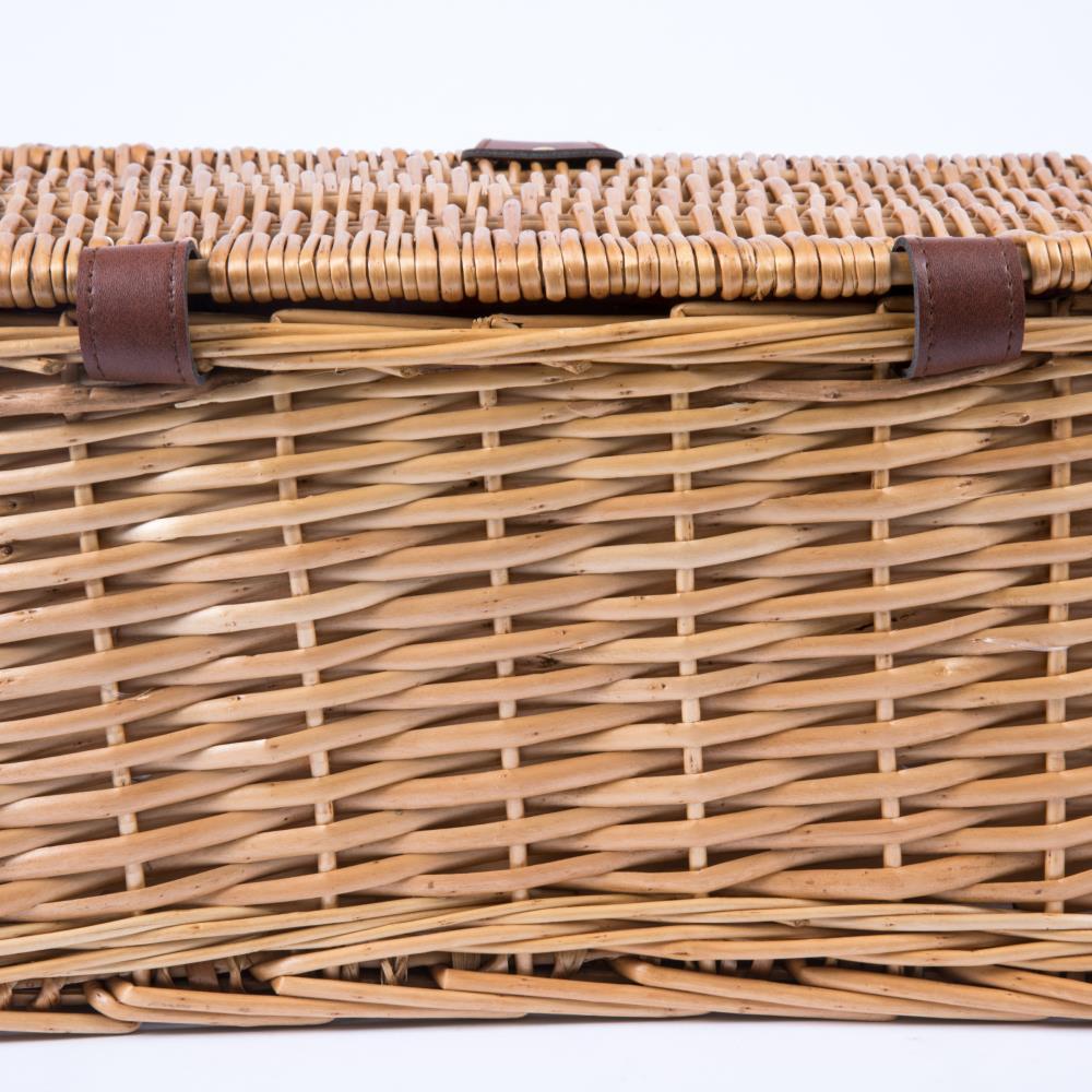 Picnic Time Catalina Wicker Picnic Basket with Picnic