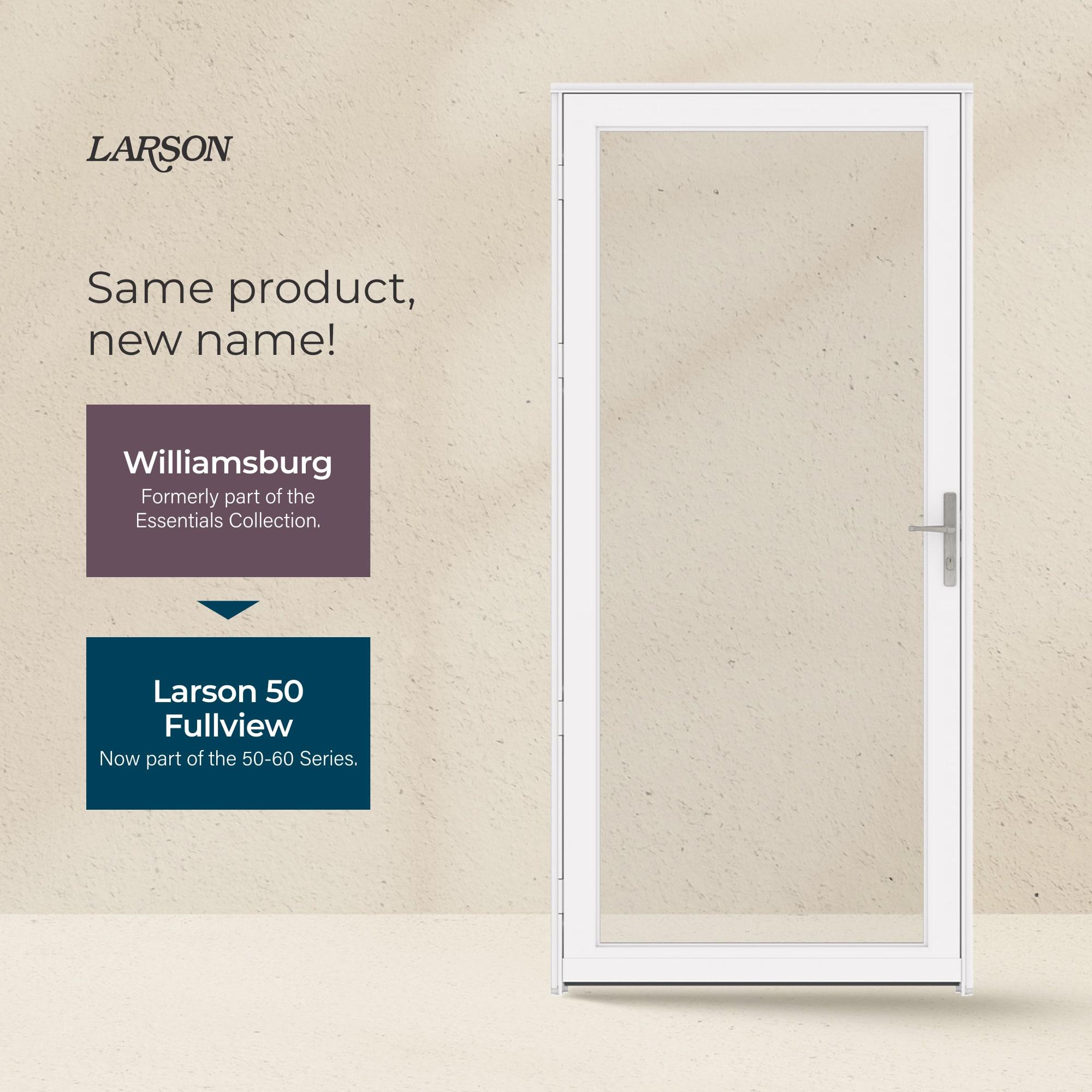 LARSON 50 Series Fullview Storm Door with Brushed Nickel Handle