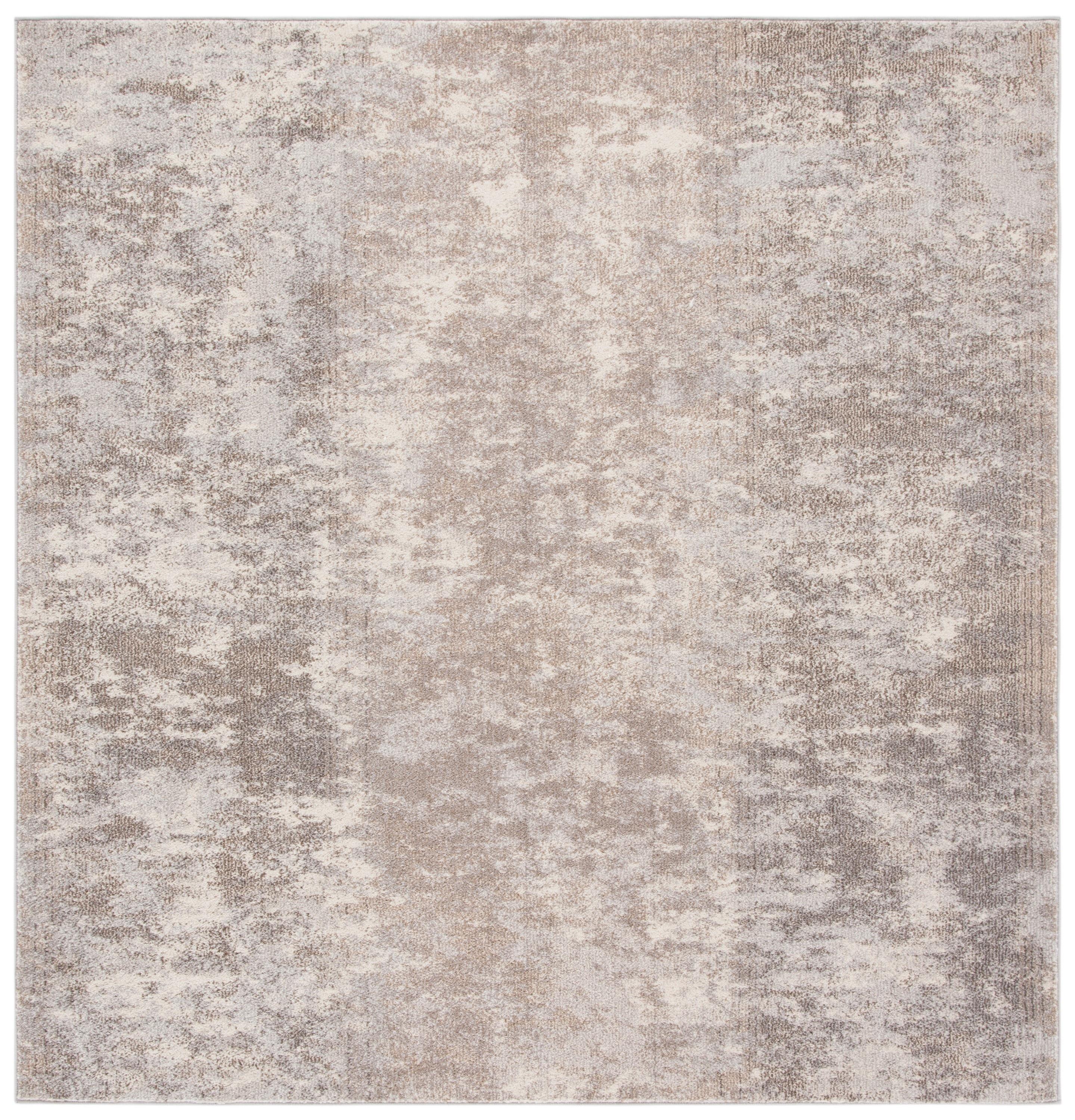 Madison MAD471 Power Loomed Area Rug - Gray/Beige - 3'x3' - Safavieh.