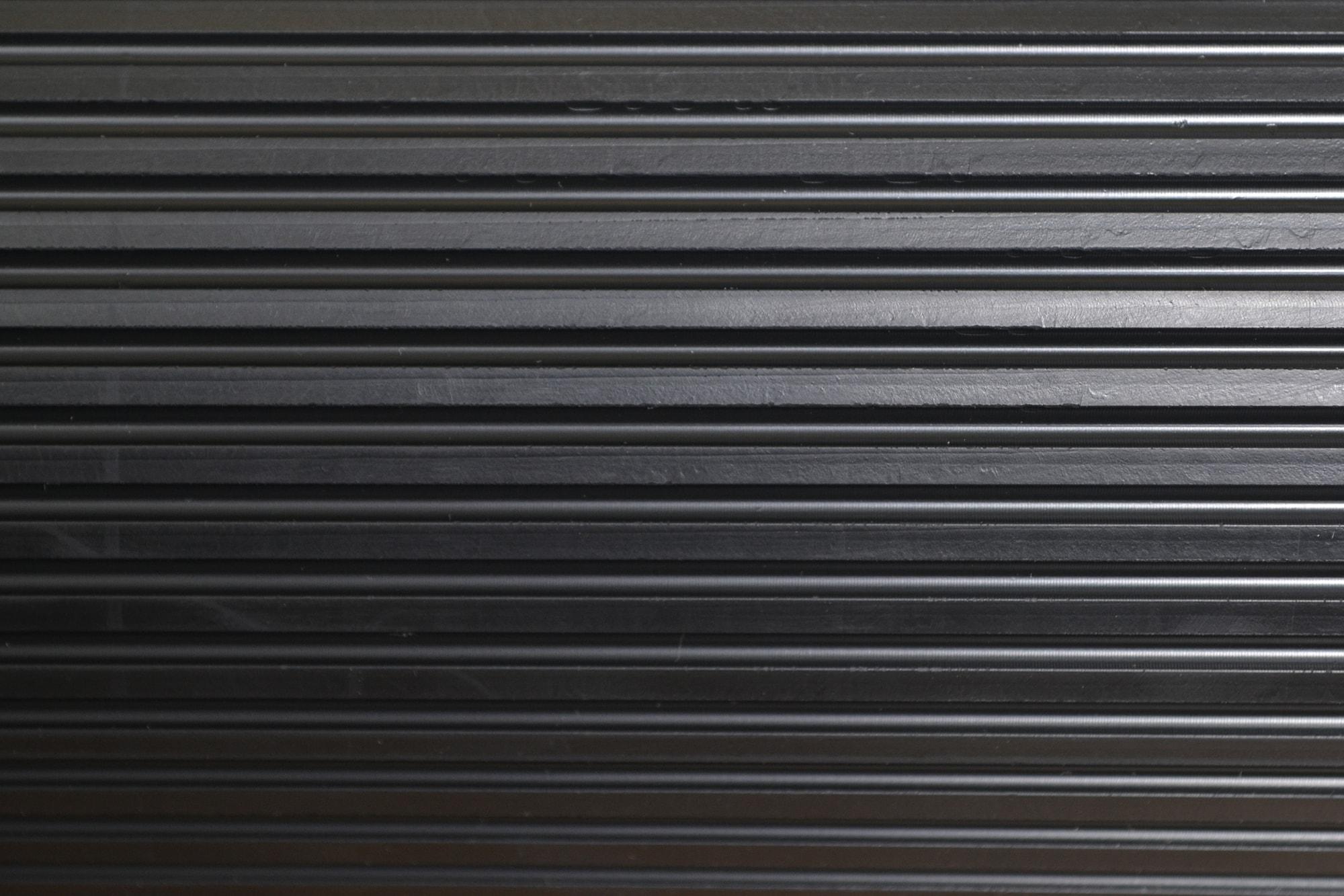 Indoor/Outdoor Rubber Scraper Mat, 36 in. x 6﻿ ft., Black