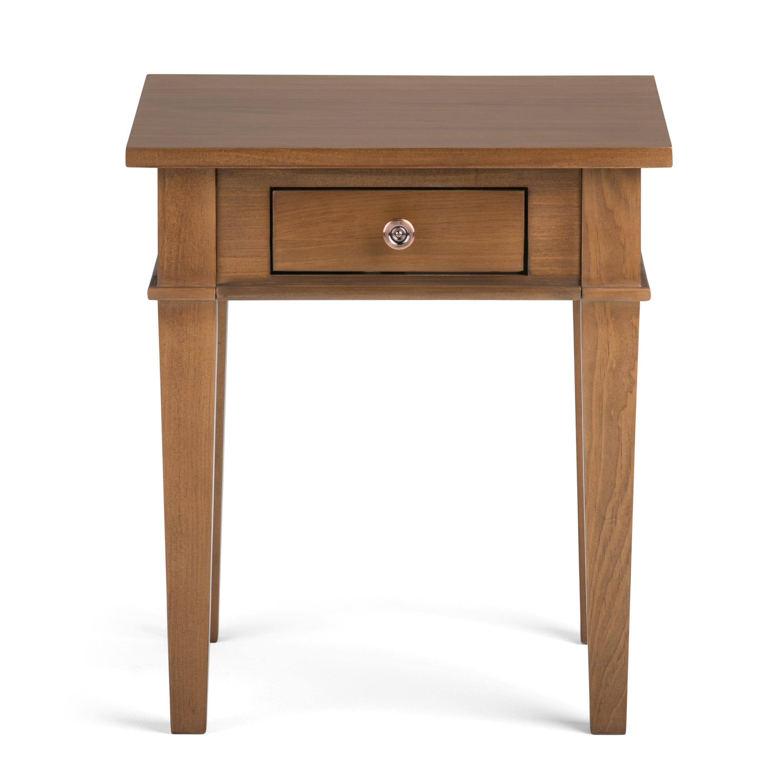 Carlton Solid Wood Top End Table with Storage