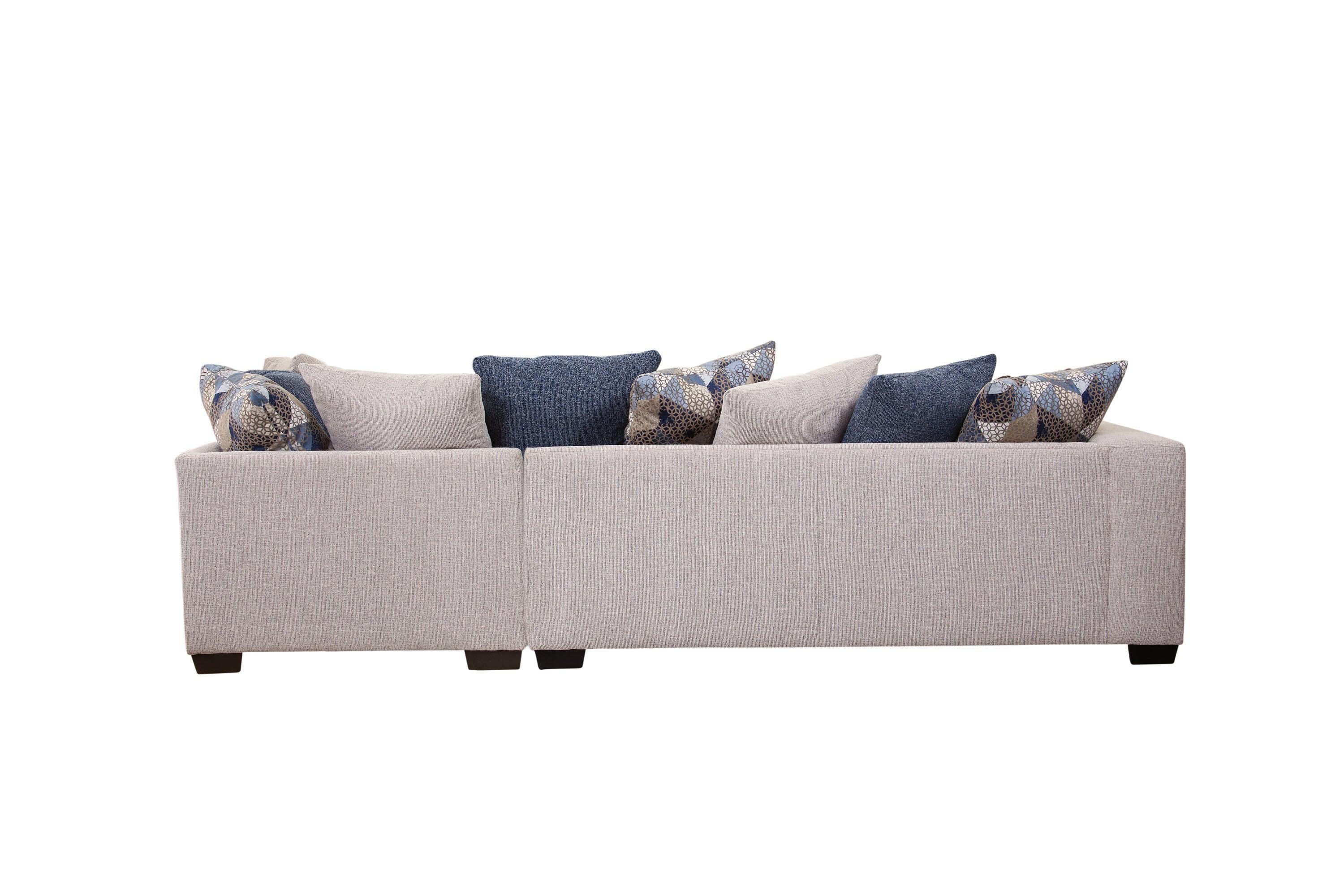 American Furniture Classics 8-S317V4-K Casual Comfort Sectional Sofa in Ivory