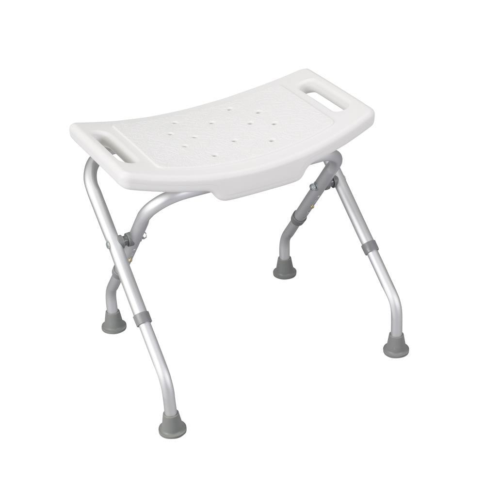 Bath bench w/o back, assembled, 1 ea