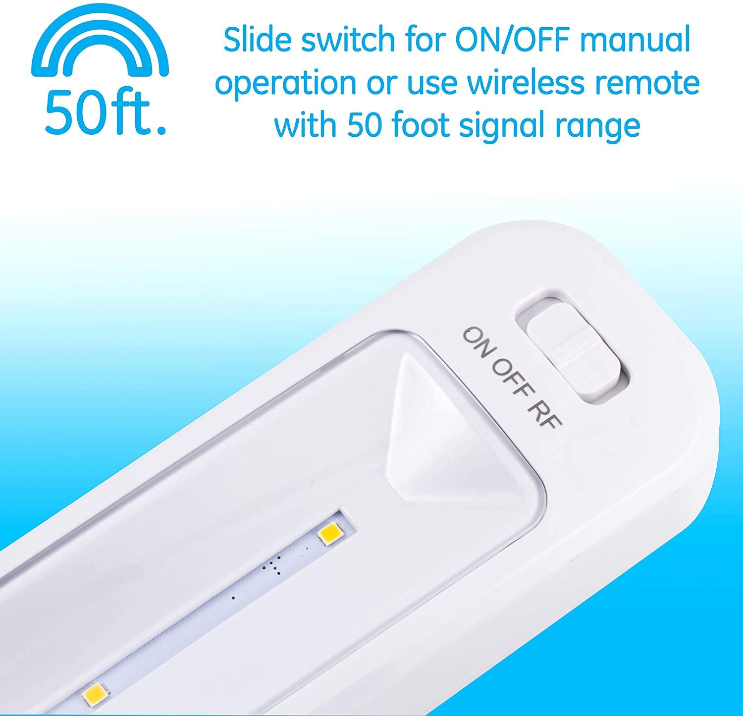 GE 12-in Battery LED Under Cabinet Light Bar with Remote