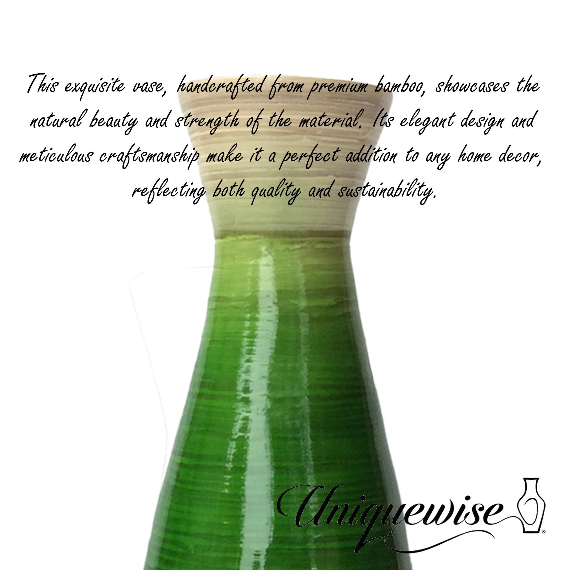 Uniquewise Handmade Wood Floor Vase