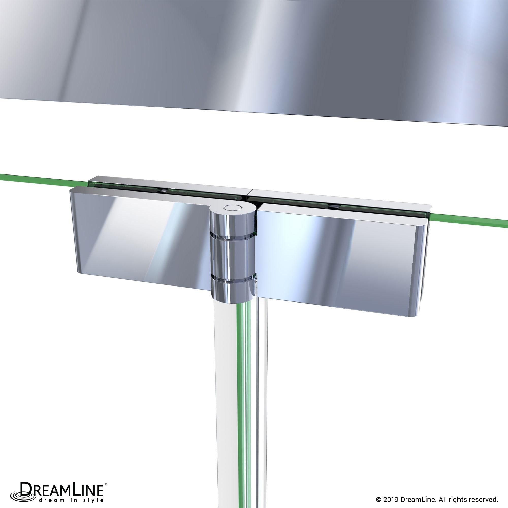 Dreamline Butterfly-S 30-31 1/2 In. W X 74 In. H Semi-Frameless Sliding Bi-Fold Shower Door In Brushed Nickel