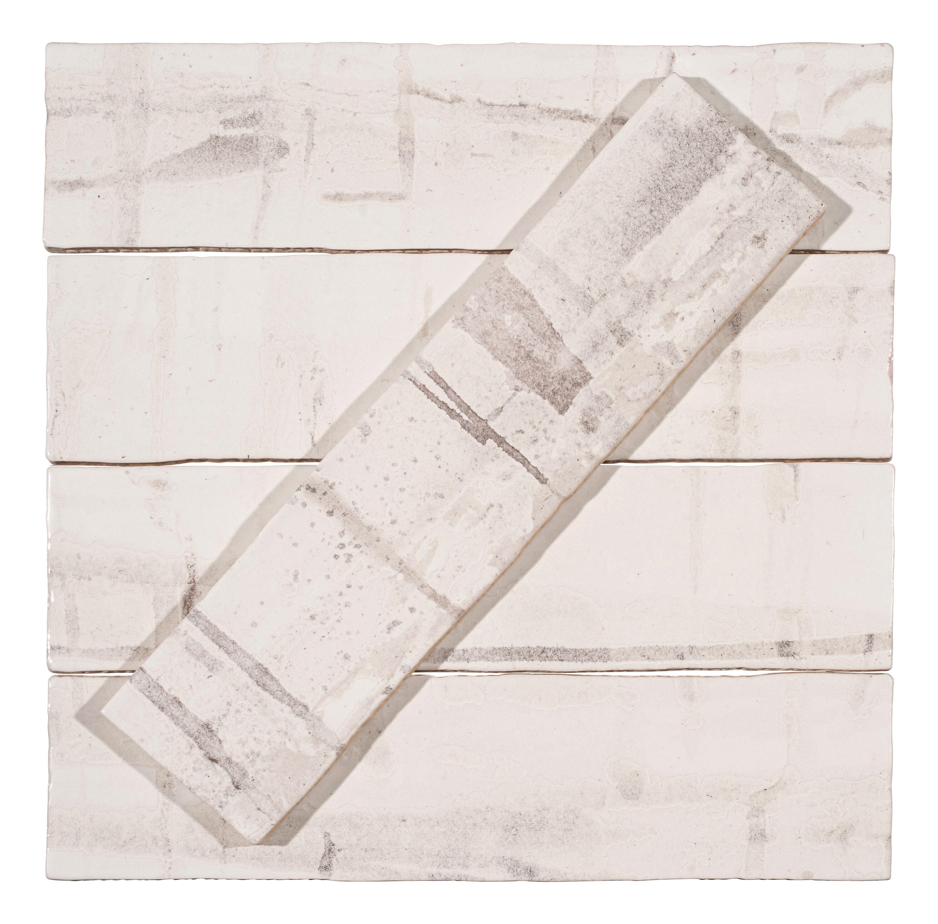 Homage 3-in. x 12-in. Subway Matte and Glossy Porcelain Wall Tile