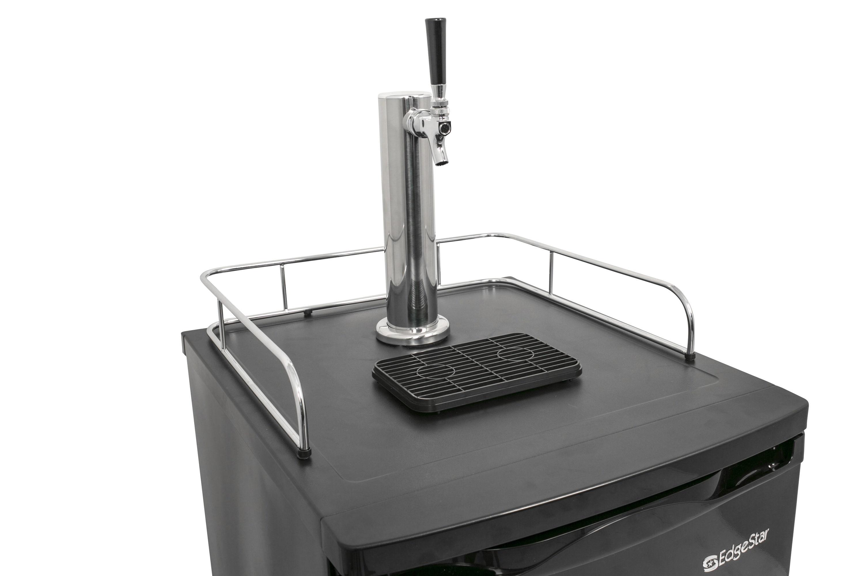EdgeStar EdgeStar 4.9 Cubic Feet Single Tap Freestanding Kegerator with Adjustable Temperature