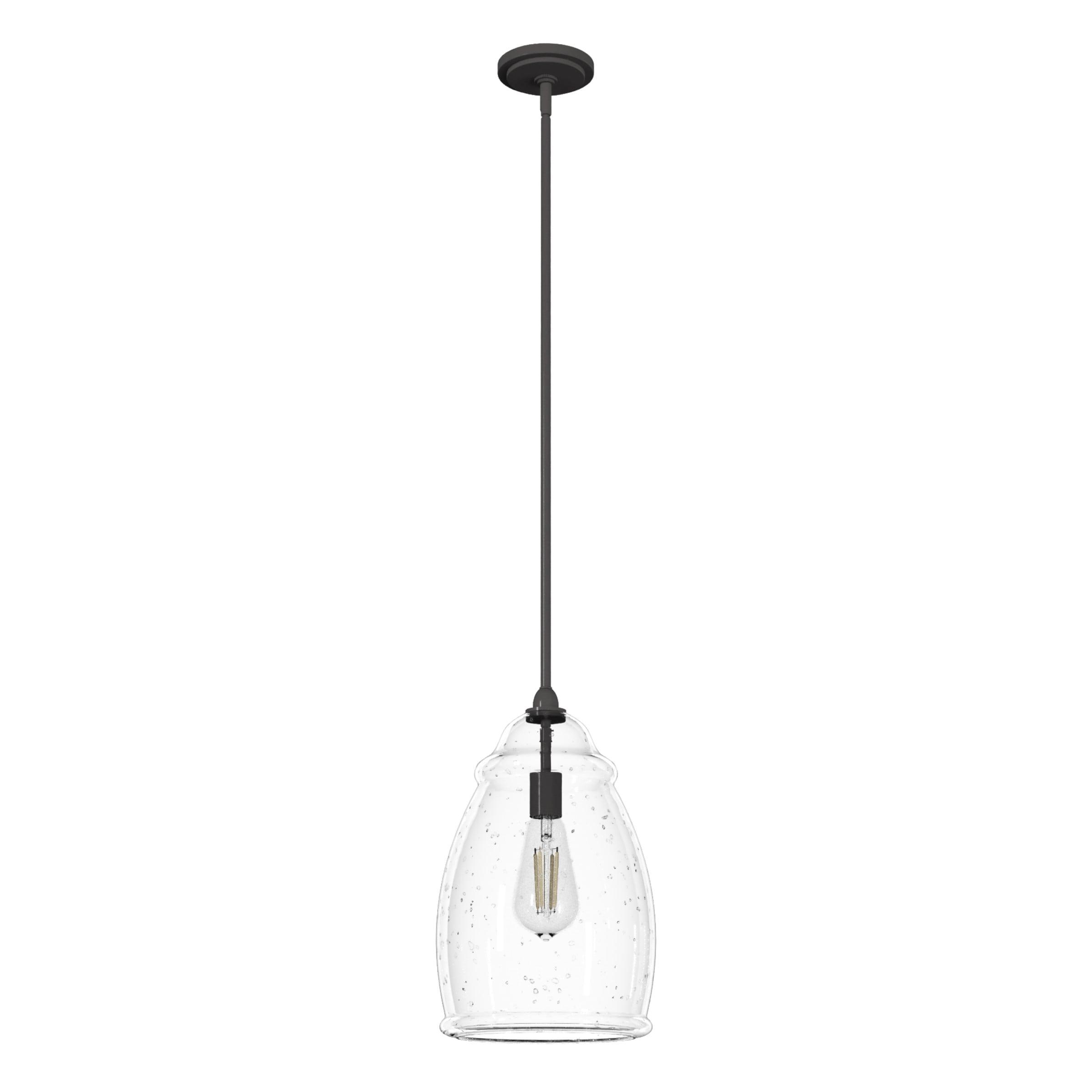 Dunshire 1 Light Noble Bronze Pendant with Glass