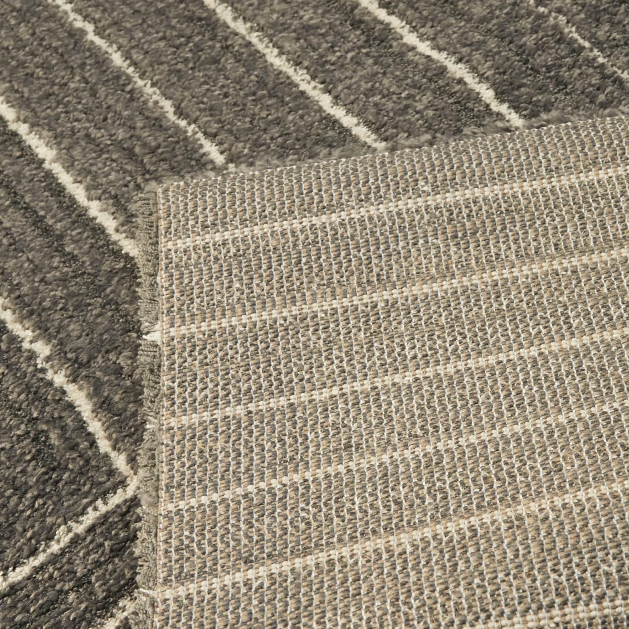 Balta Carmody Modern Geometric Art Deco Area Rug Charcoal 2'2" x 7' 4' x 6', 8' Runner Beige, Black, Grey