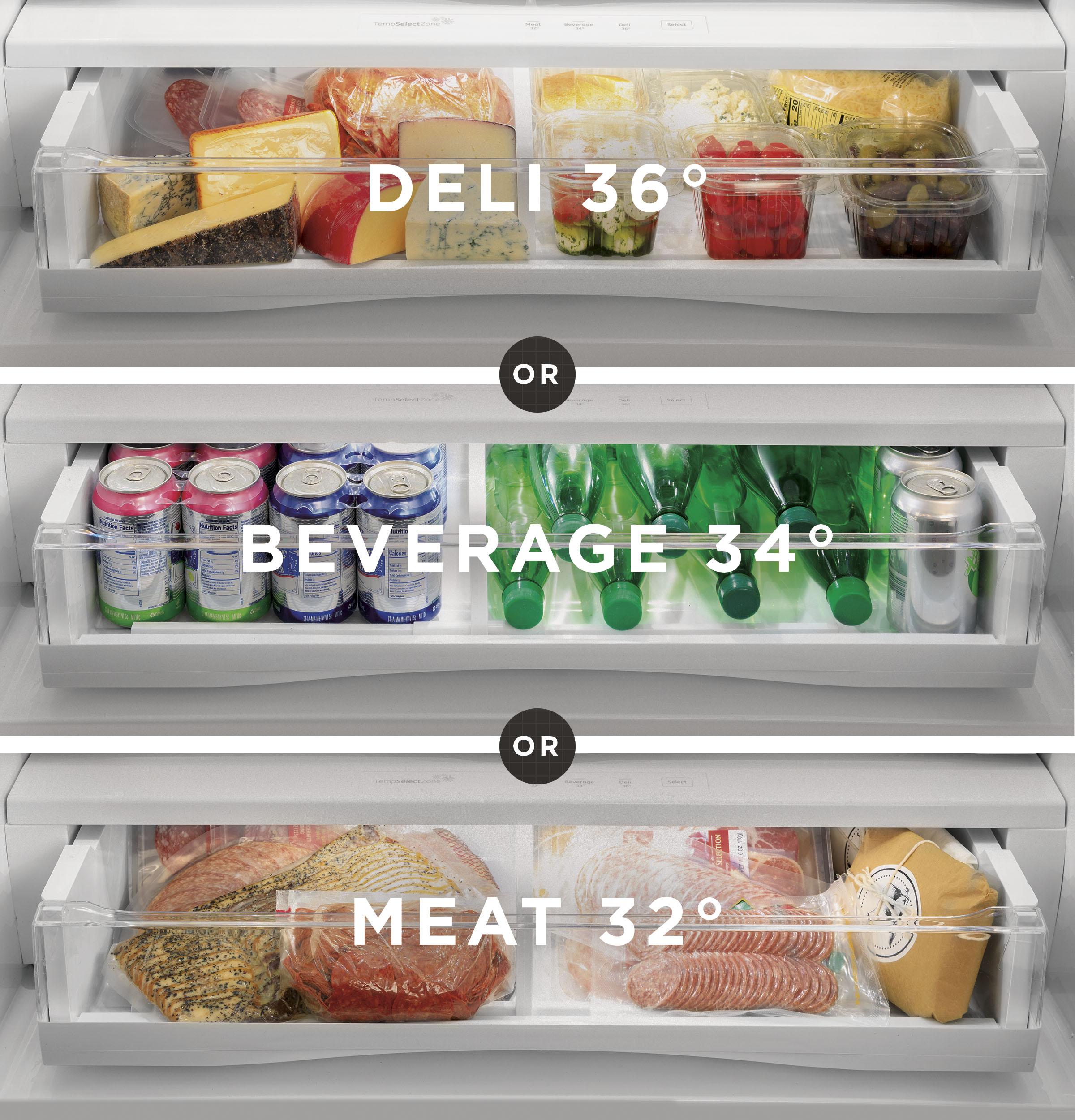 35.75" Counter Depth French Door 23.1 cu. ft. ENERGY STAR Refrigerator