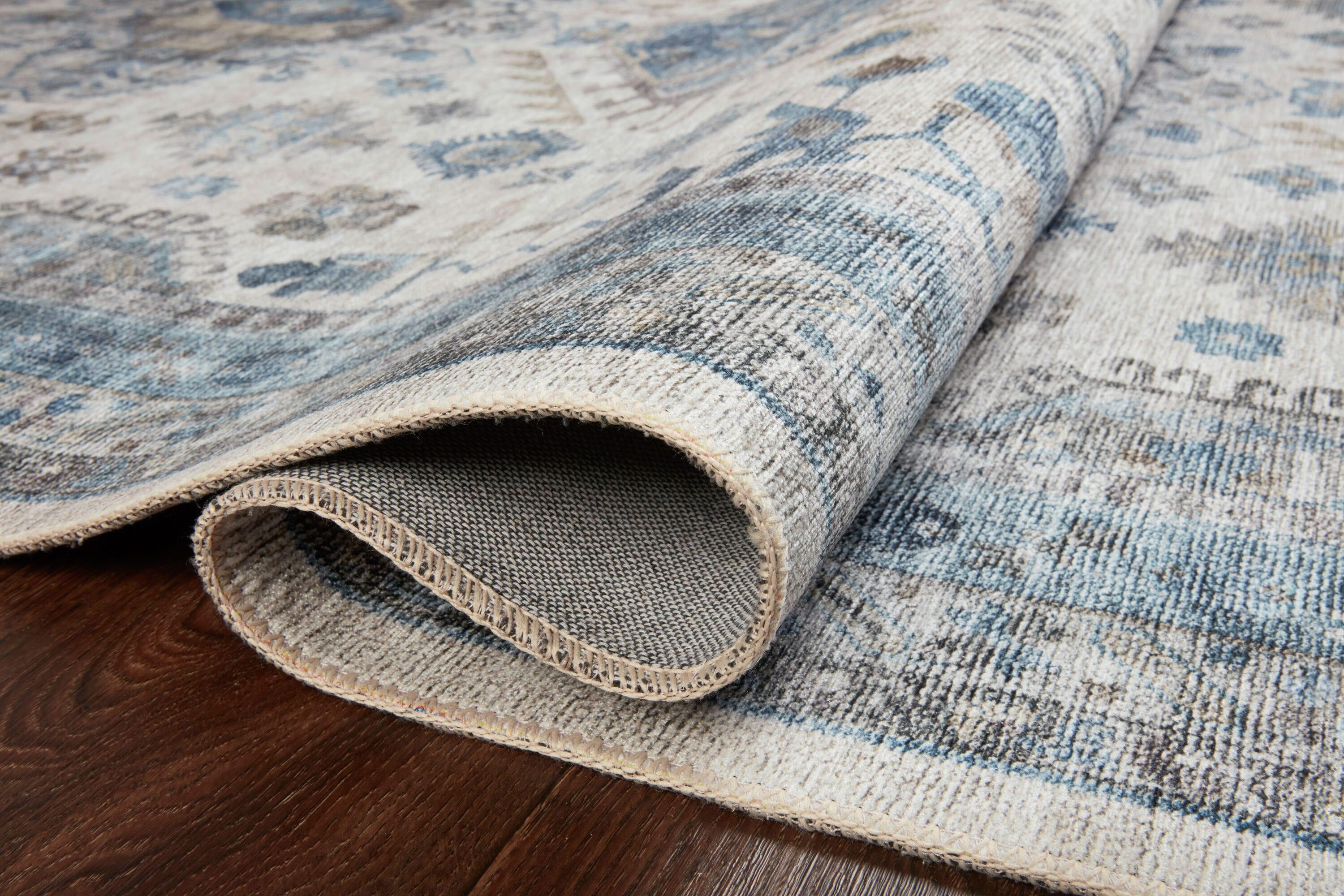 Loloi II Heidi Collection HEI-04 Ivory / Ocean, Southwestern Area Rug 2'-6" x 7'-6"