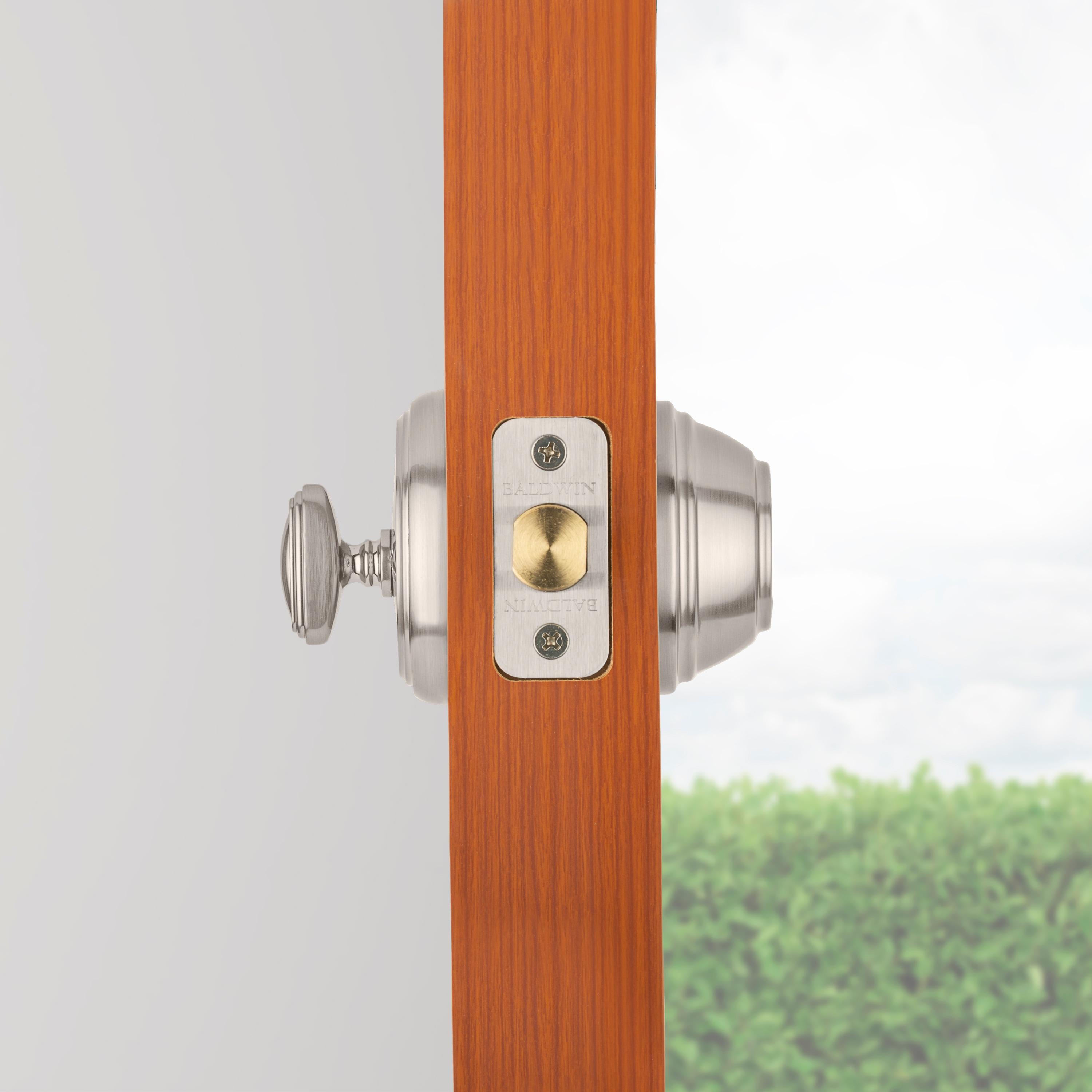 Baldwin Prestige 380 Round Single Cylinder Deadbolt Featuring SmartKey® Security