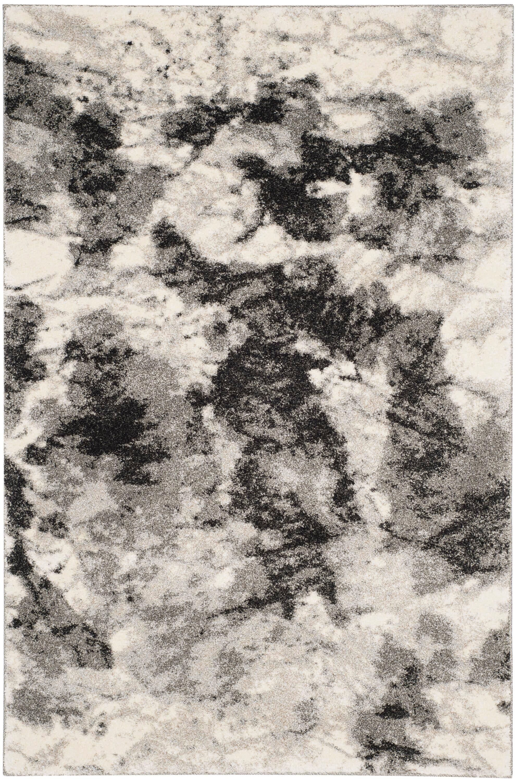 Retro RET2141 Power Loomed Indoor Area Rug - Cream/Grey - 4'x6' - Safavieh.