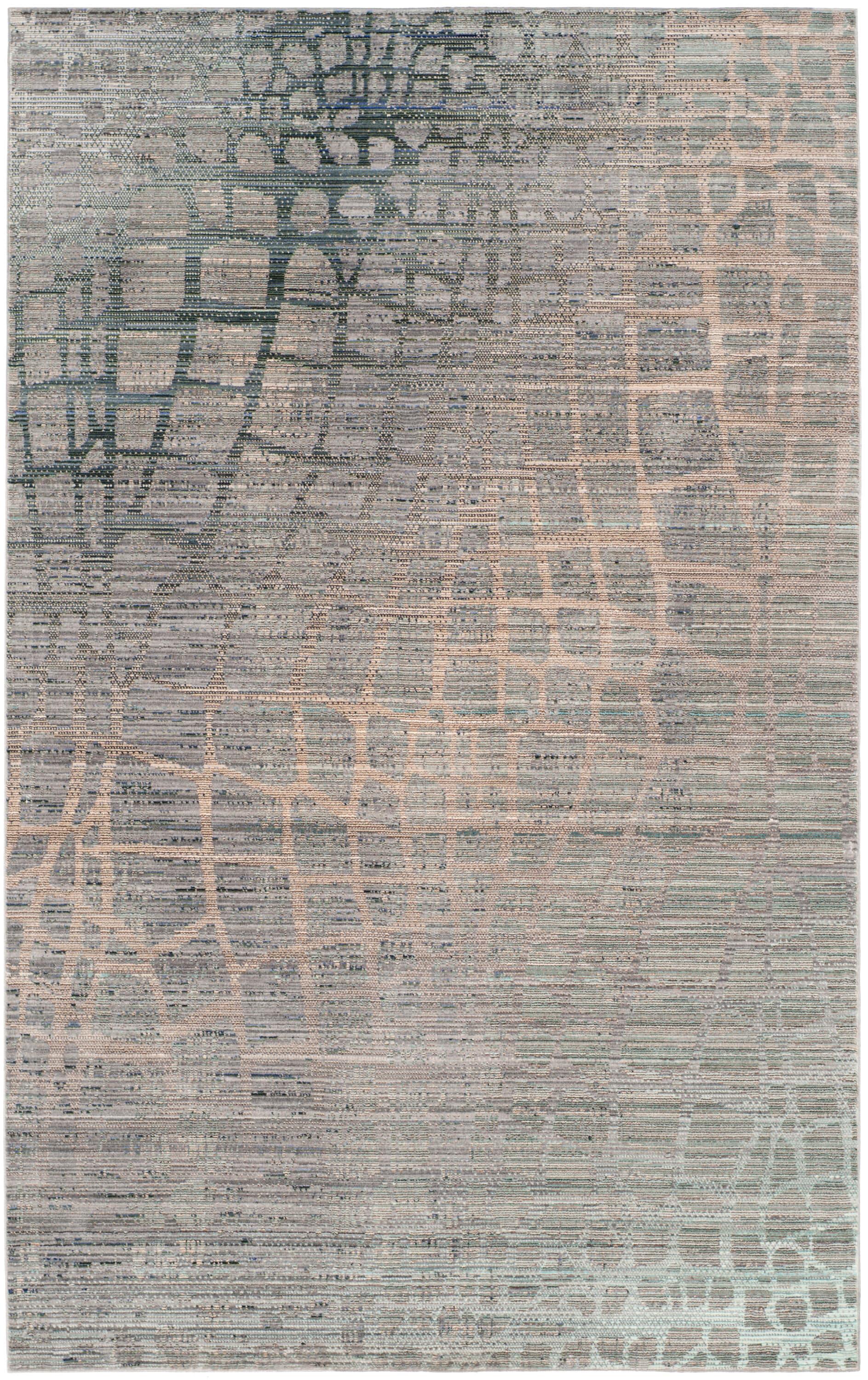 Valencia VAL204 Power Loomed Area Rug - Grey/Multi - 4'x6' - Safavieh.