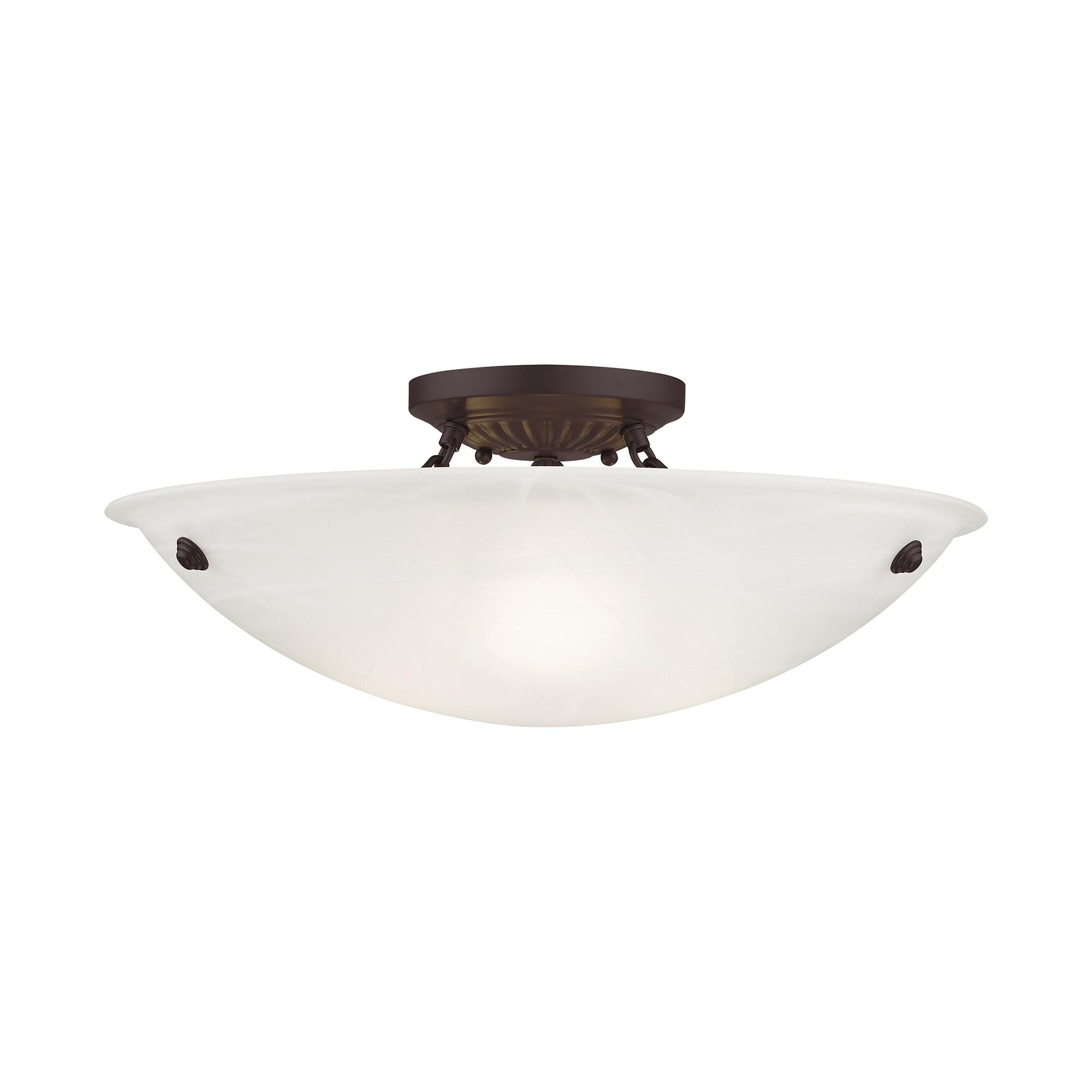 Livex Lighting Oasis 3 - Light Flush Mount in  Bronze