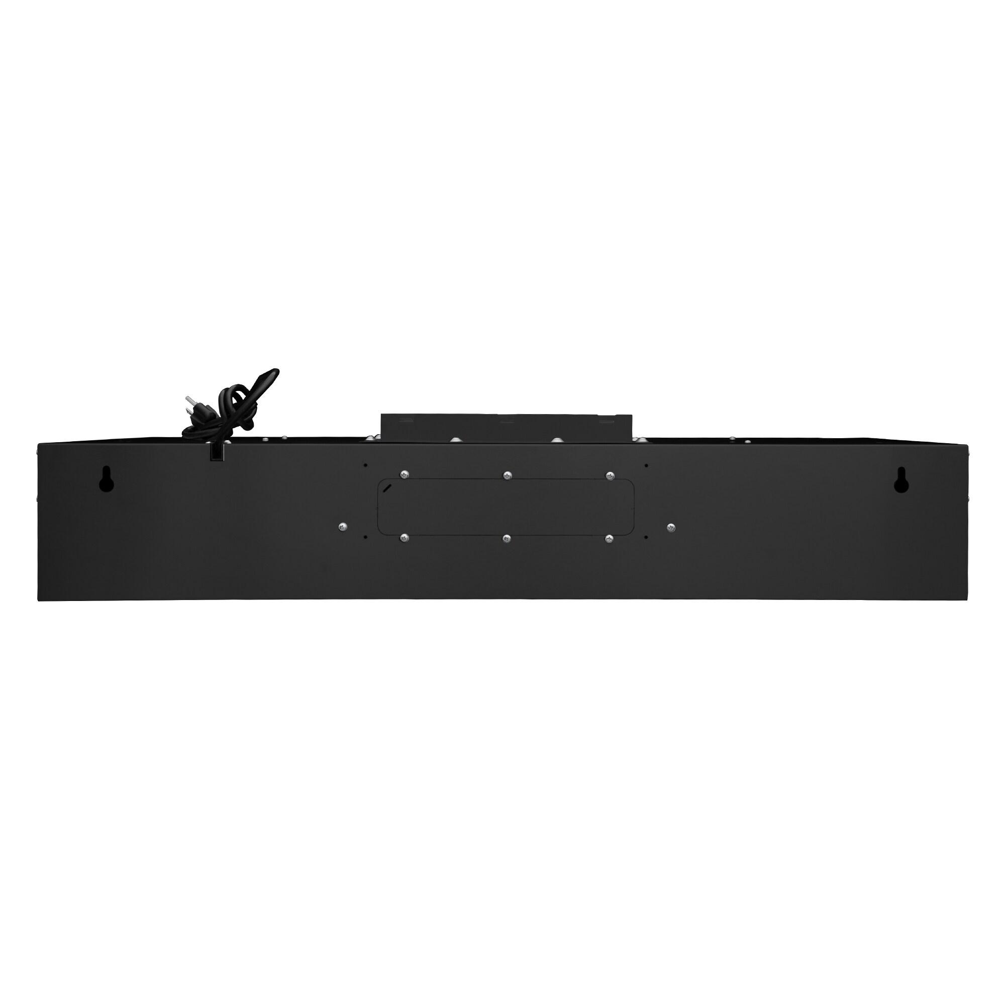 Cosmo 36 In. Haven Collection 500 Cfm Ducted Under Cabinet Range Hood, Touch Controls, Led Lights In Matte Black