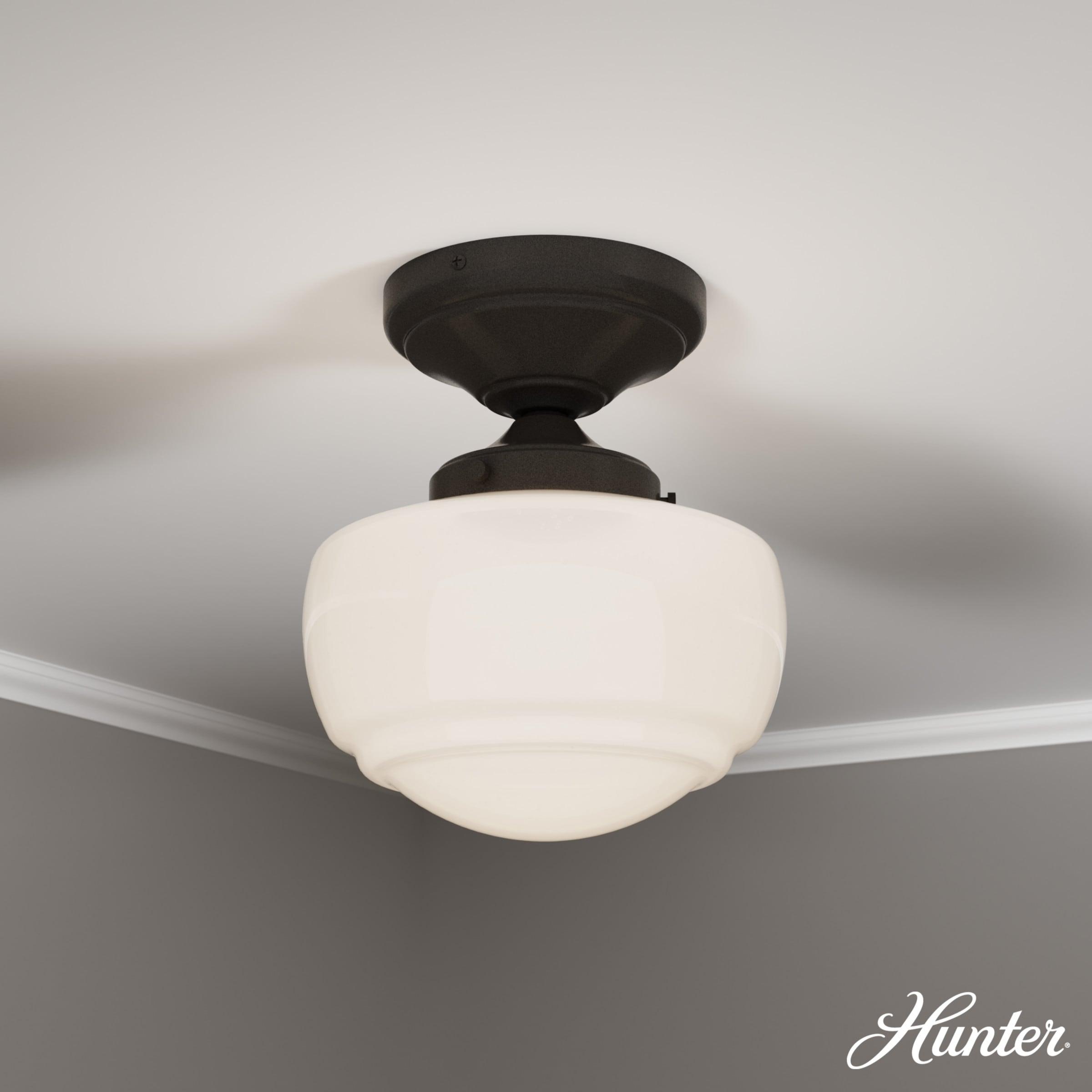Hunter Saddle Creek 1 Light Mini Flush Mount Ceiling Light Fixture