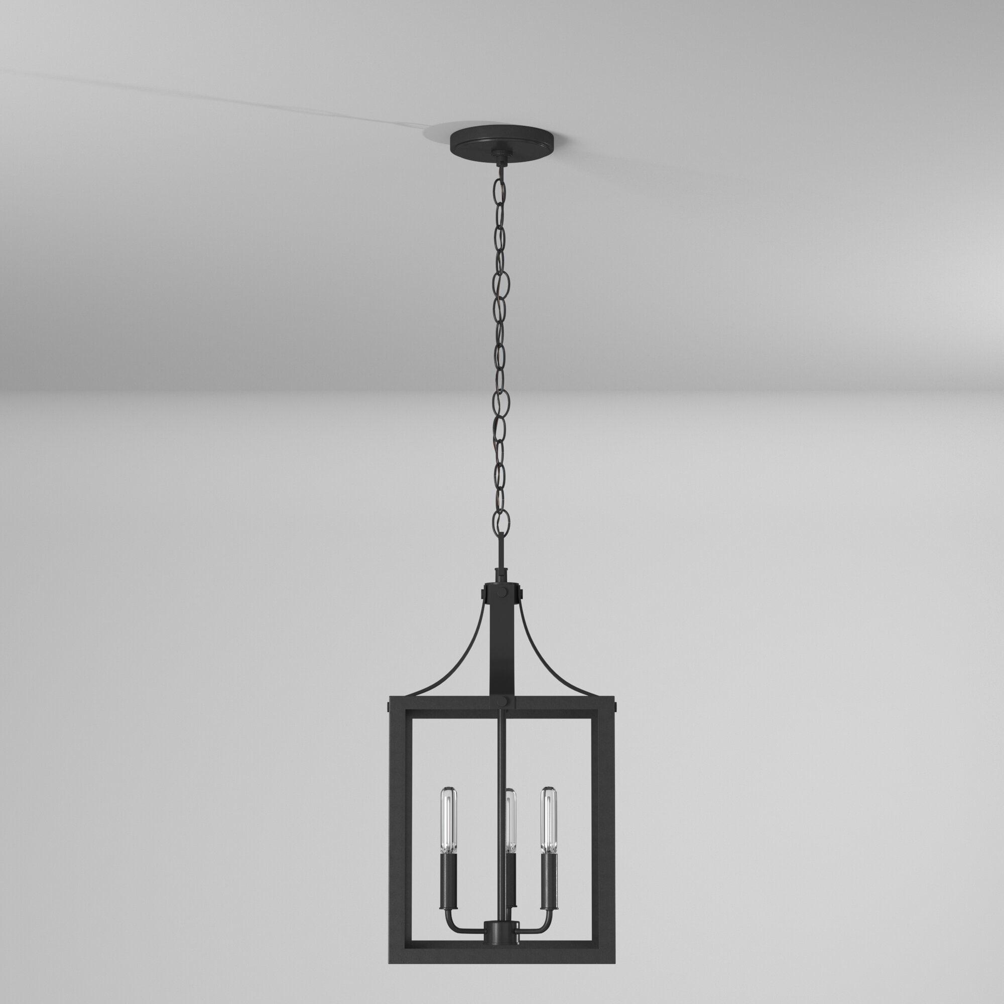 Labette 3-Light Black Bronze Accented Lantern Pendant