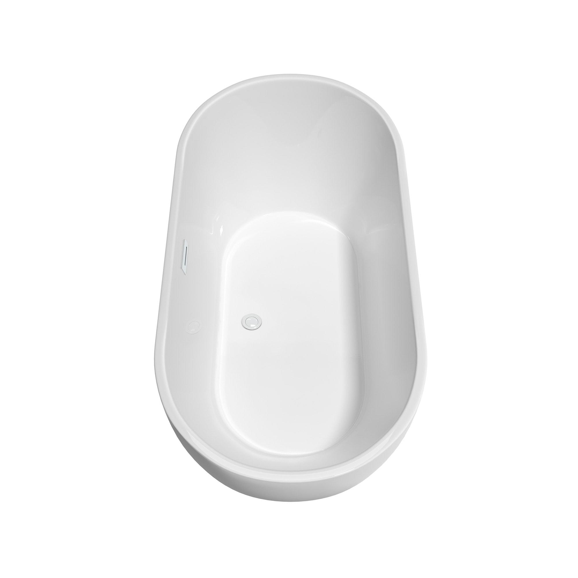 Brooklyn 60'' x 30'' Freestanding Soaking Acrylic Bathtub