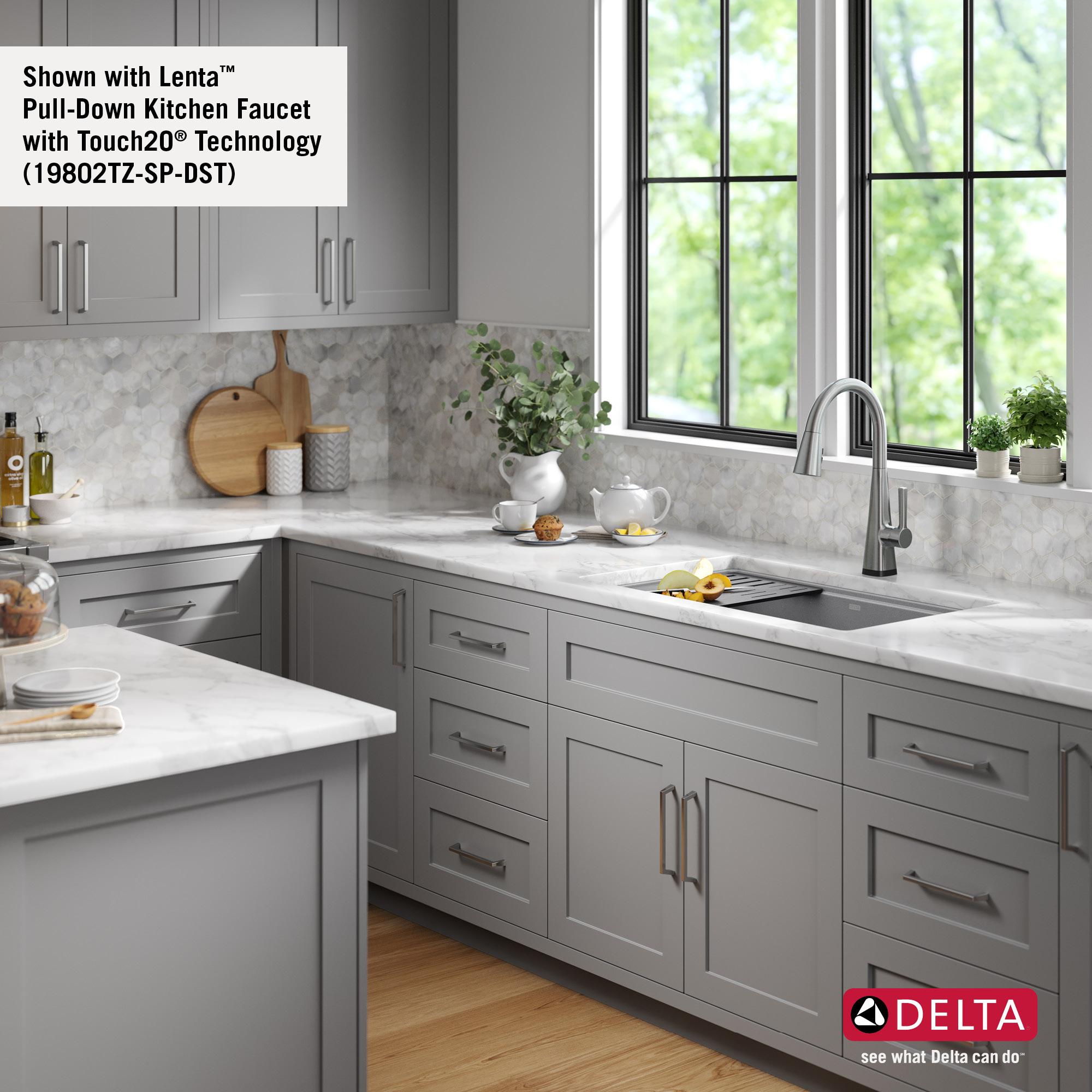 DELTA Everest™ 32" L Granite Composite Workstation Kitchen Sink Undermount Single Bowl with WorkFlow™ Ledge