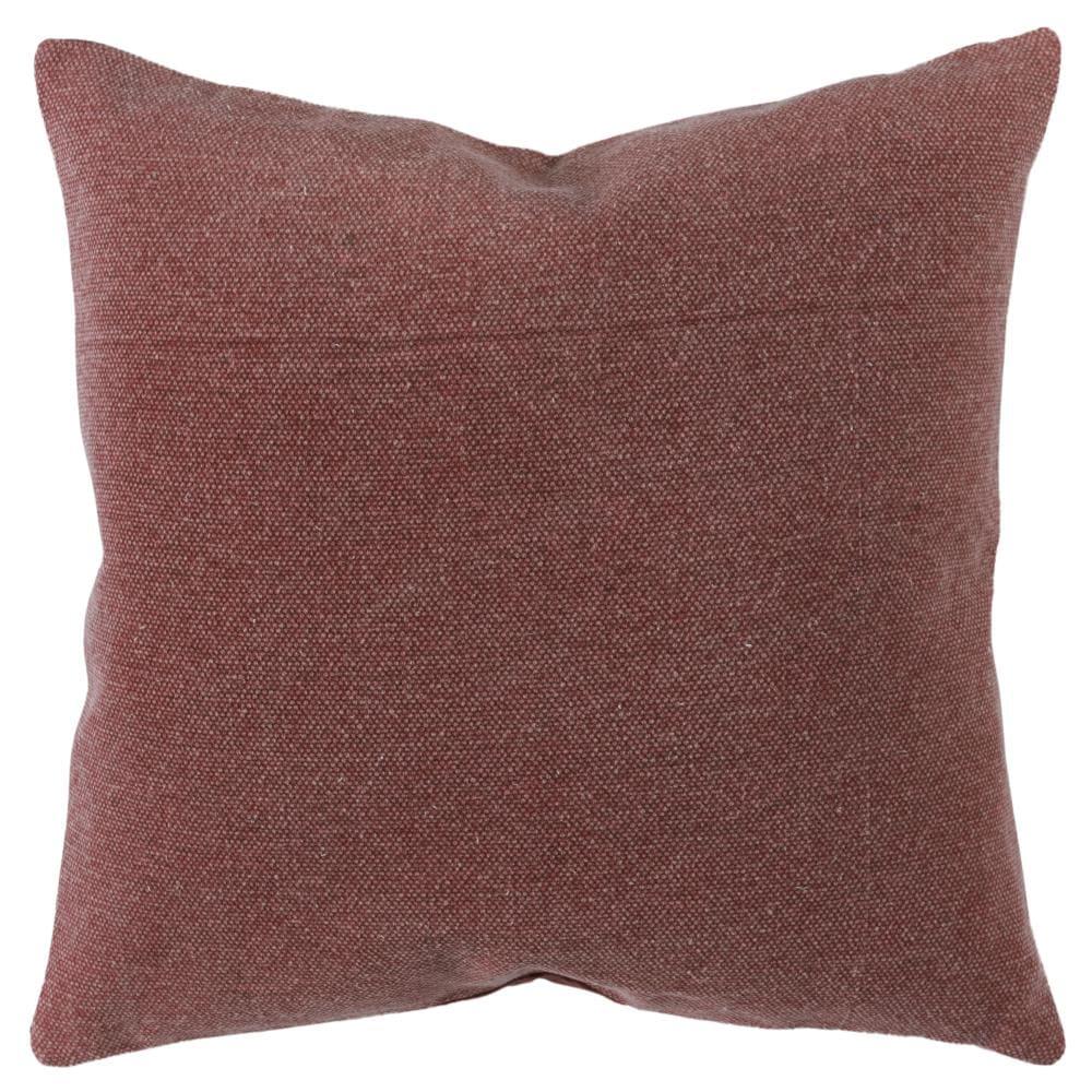 Rust Velvet Reversible Square Throw Pillow