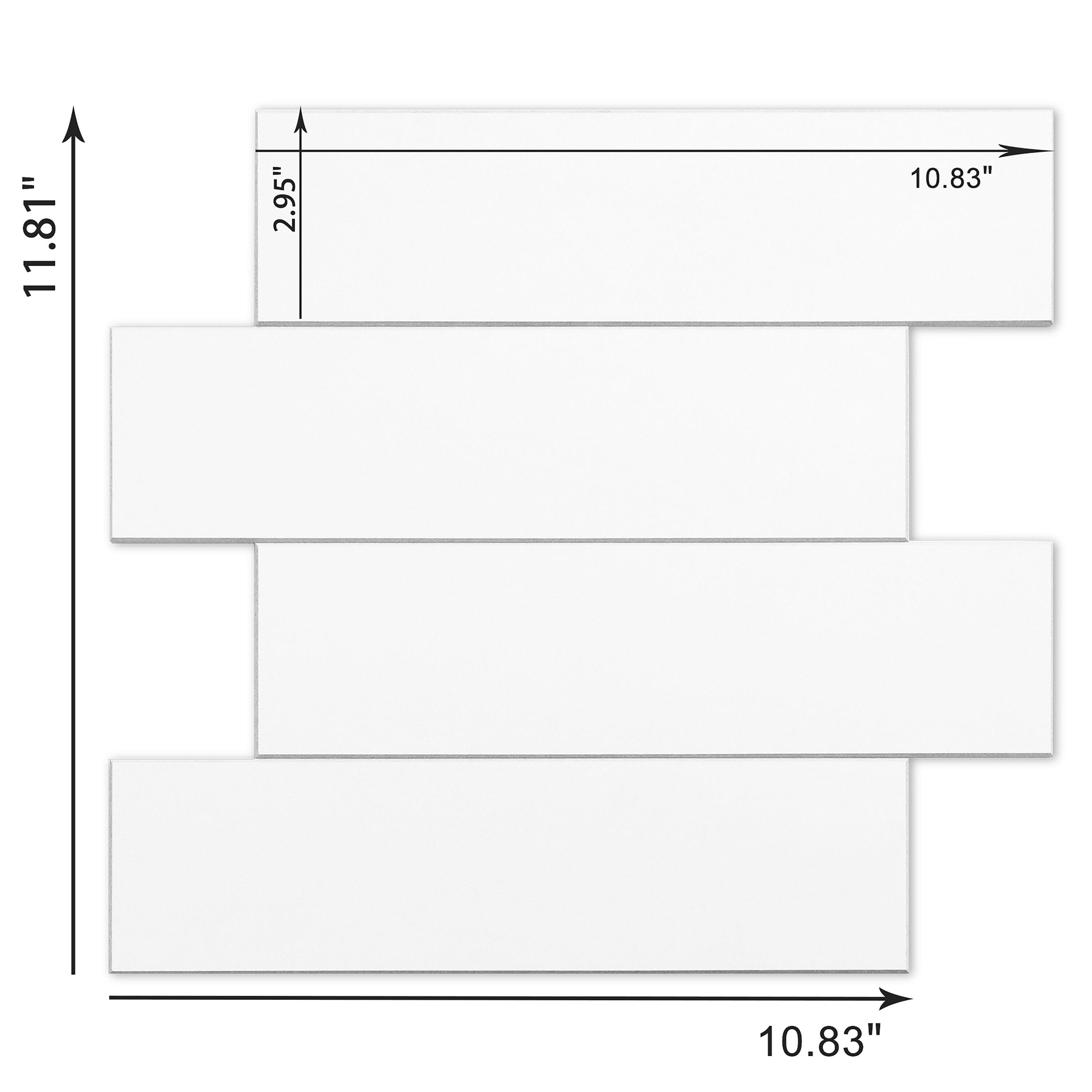 Macadam White Natural Composite Stone Look Wall Tile