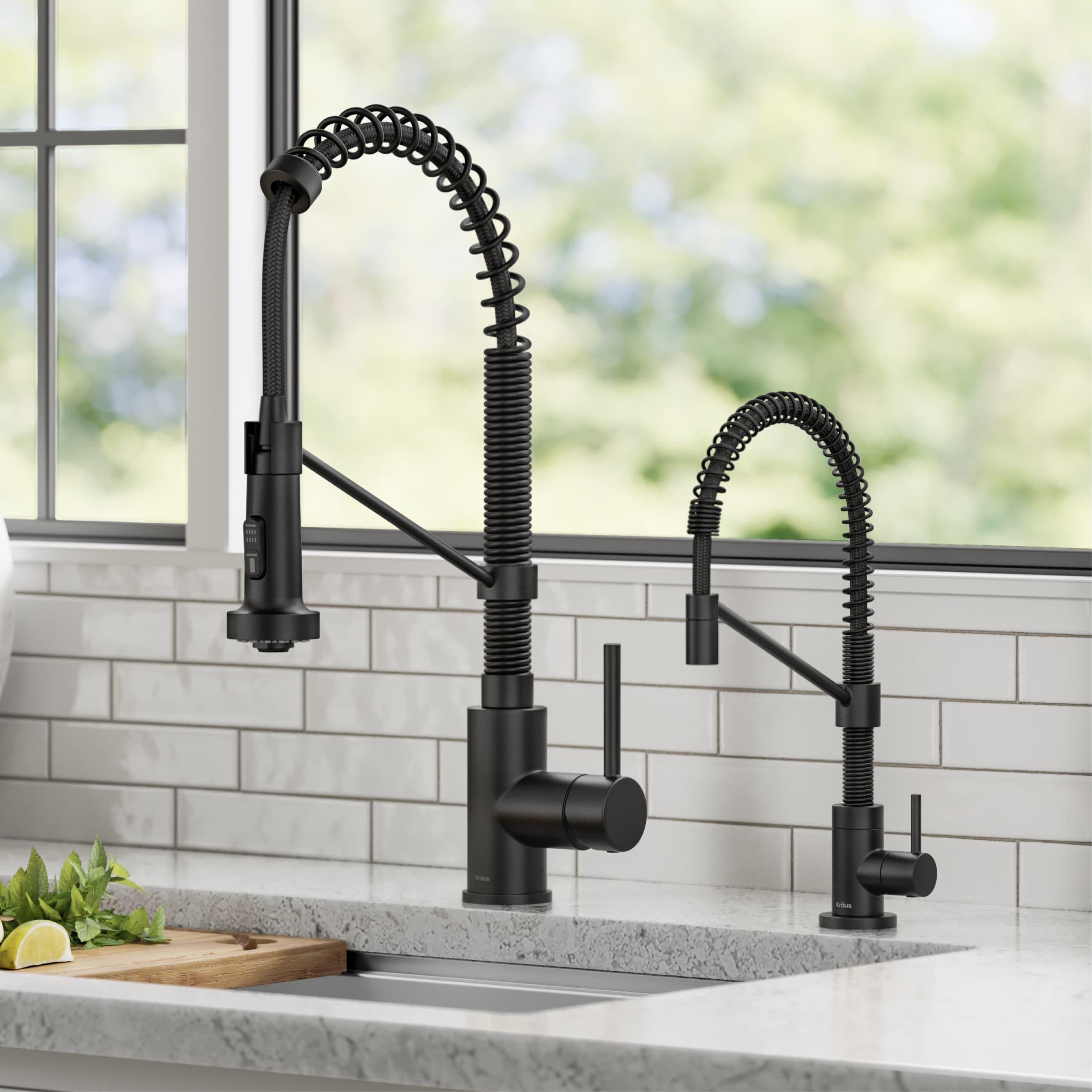 KRAUS Bolden Commercial Style 2-Function Single Handle Pull Down Kitchen Faucet