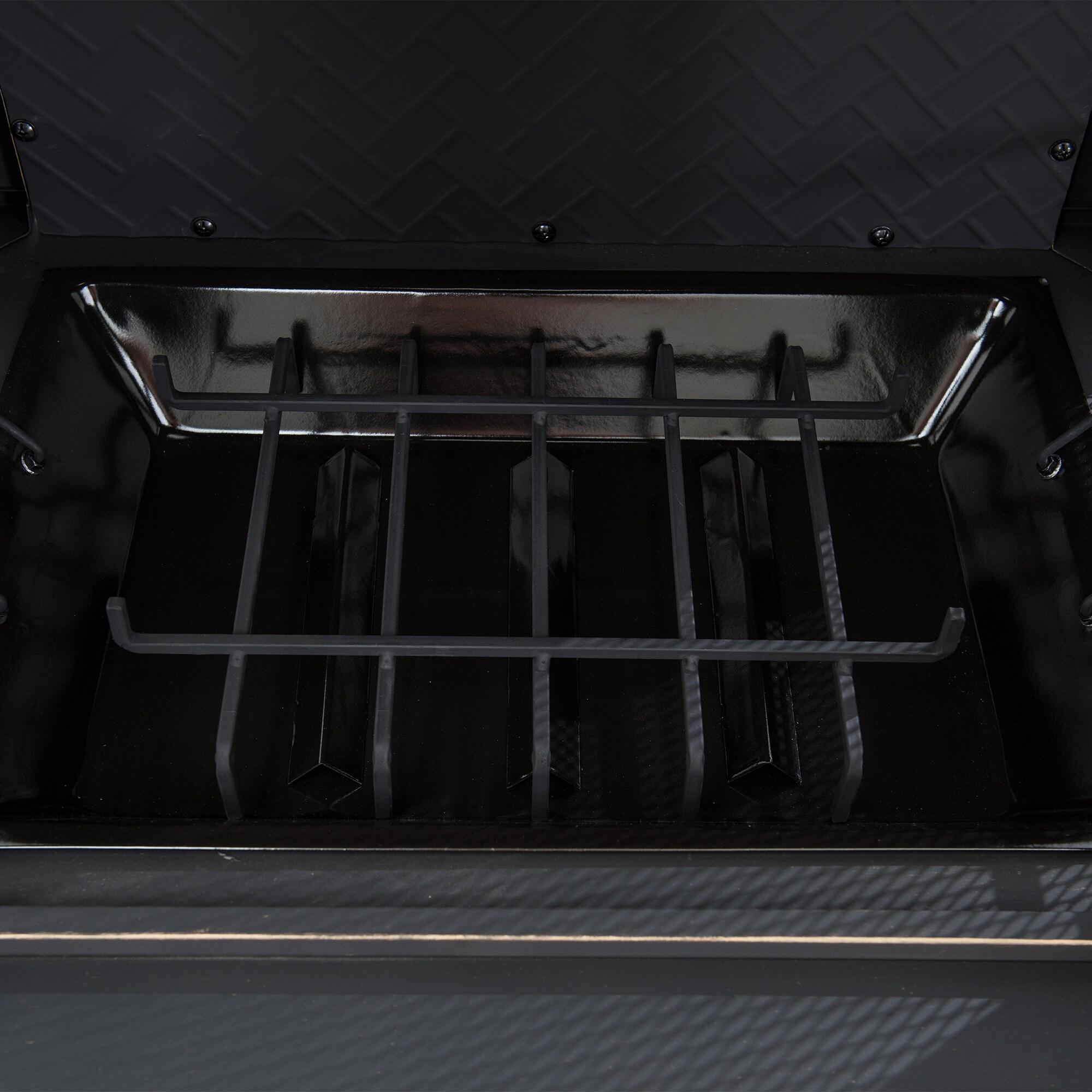 SUNJOY Outdoor 57 inch Steel Wood Burning Fireplace with Fire Poker and Rain Cover