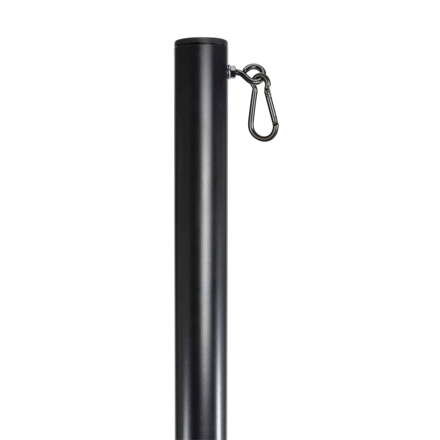 Allsop 9.5ft Heavy-Duty String Light Pole Stand with Freestanding Tank Base for Grass, Patio, Deck, Events