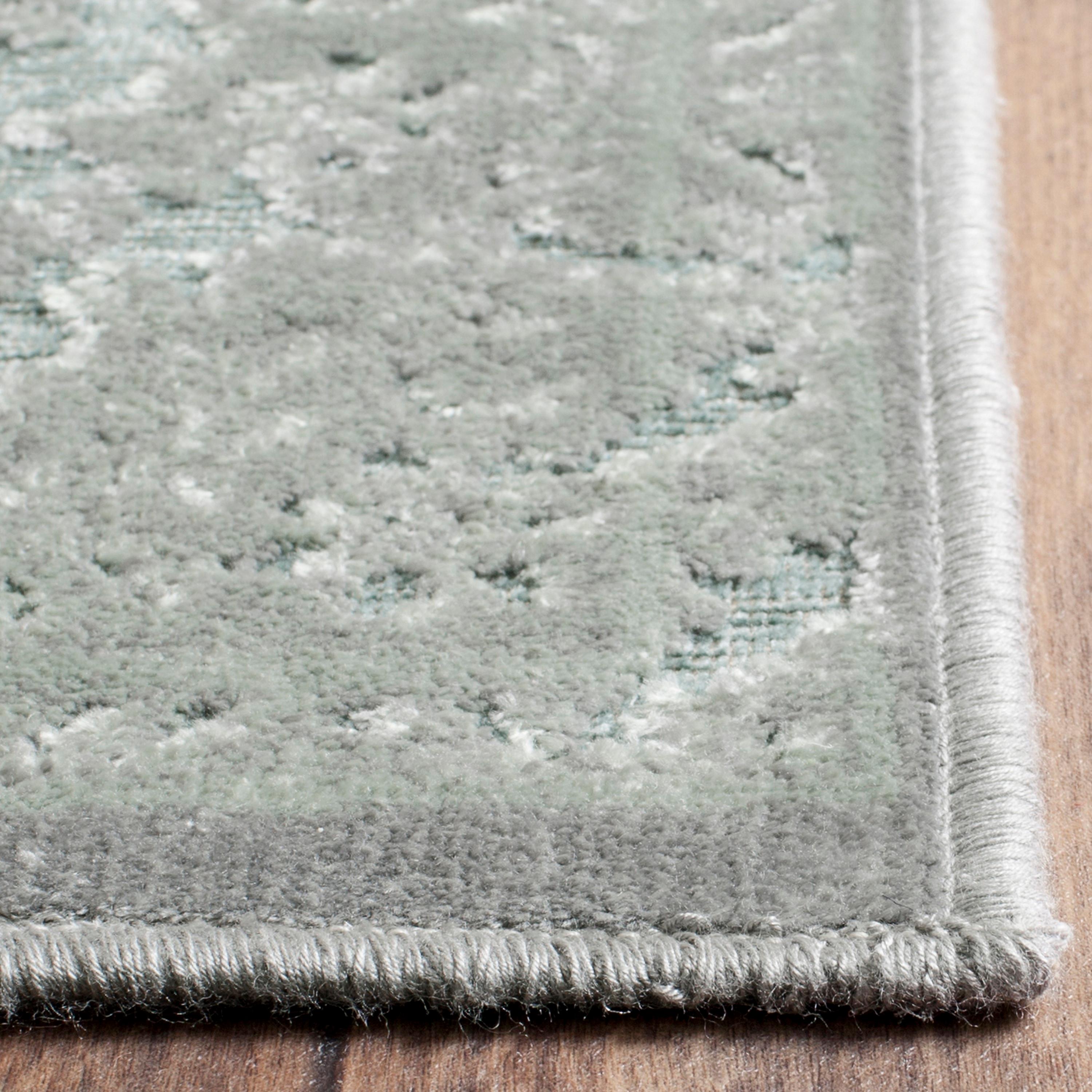 SAFAVIEH Paradise Konnor Traditional Area Rug, Light Grey/Spruce, 8' x 11'2"