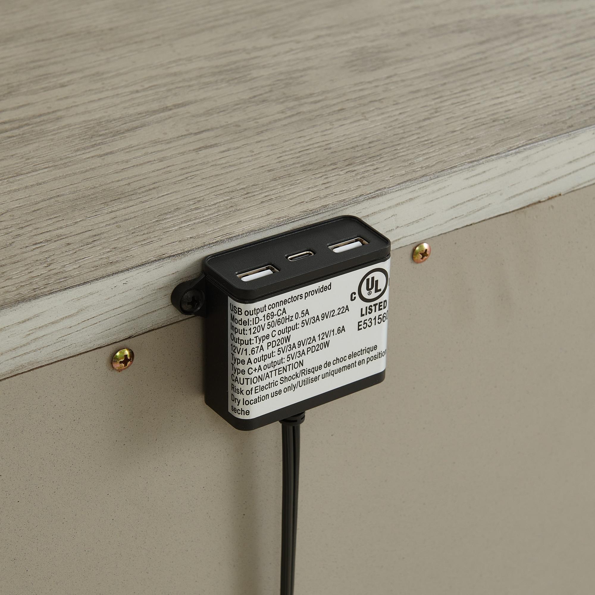 Picket House Furnishings Emiko Panel 3PC Bedroom Set In Light Grey