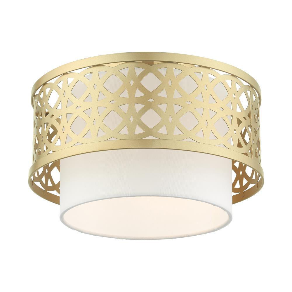 Livex Lighting Calinda 1 - Light Semi-Flush Mount in  Soft Gold