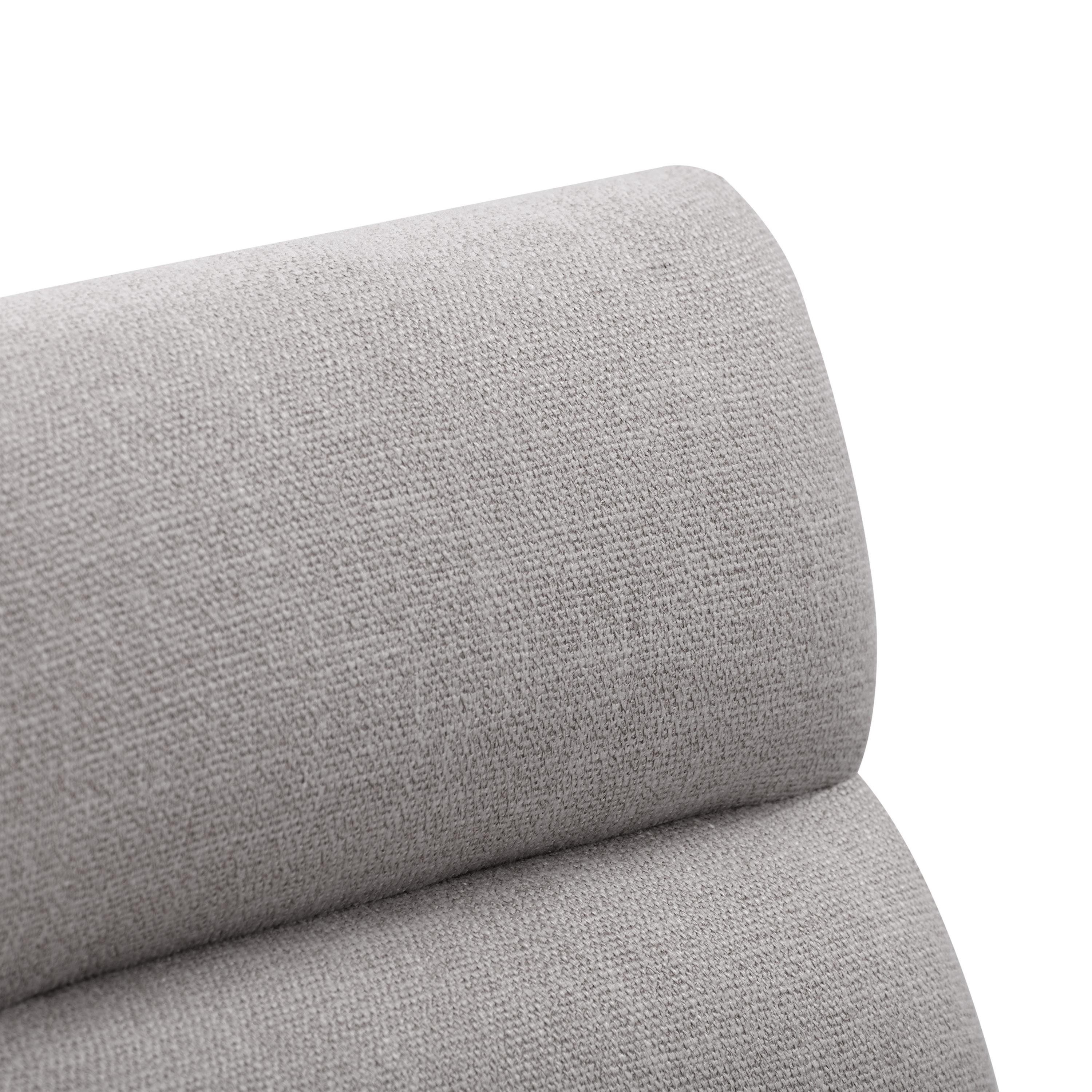 CorLiving Set of 2 Boston Channel Tufted Fabric Barstools Light Gray: Upholstered, Rubberwood Legs, Foam Padded