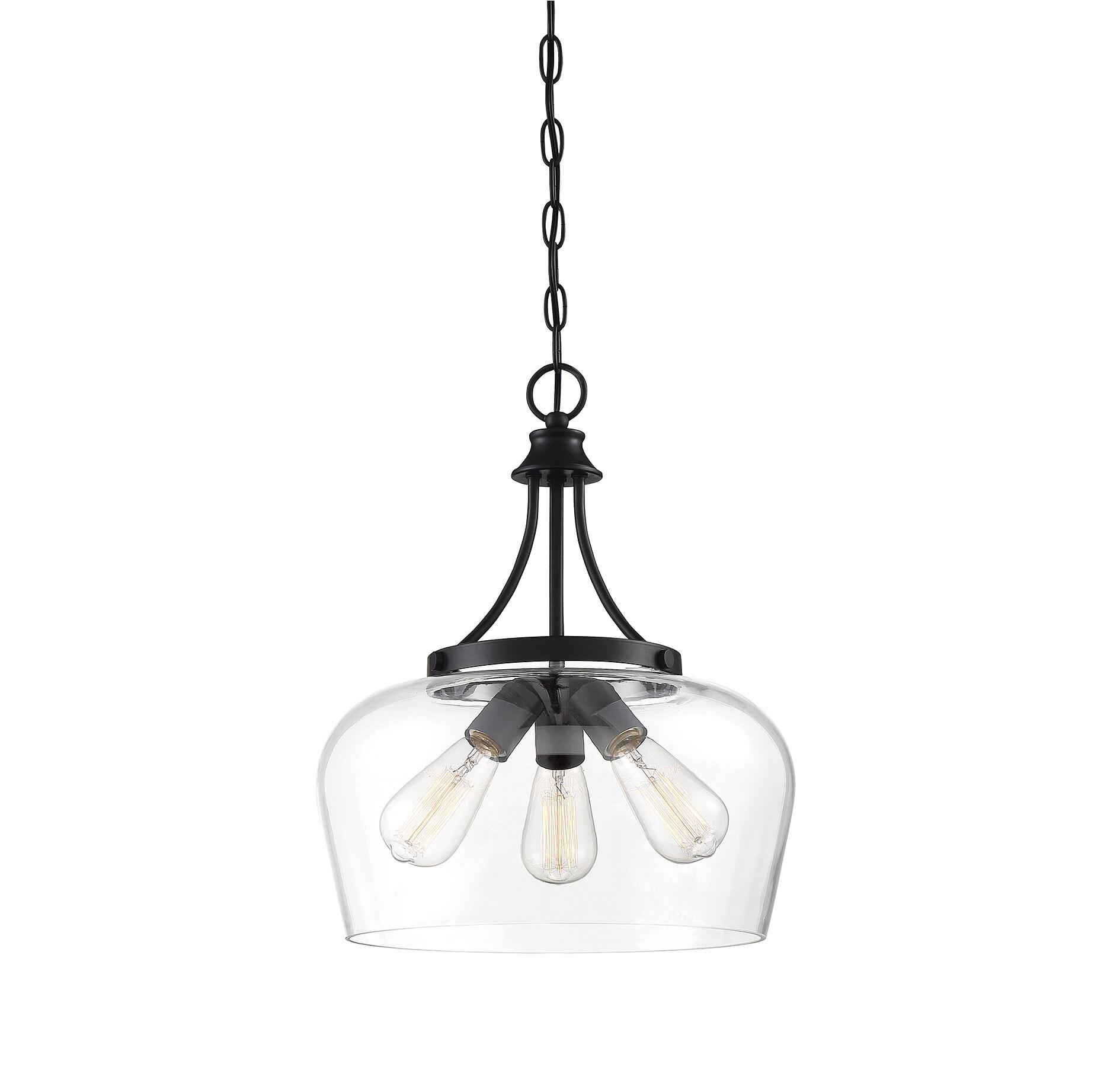 Savoy House Octave 3 - Light Pendant in  Black