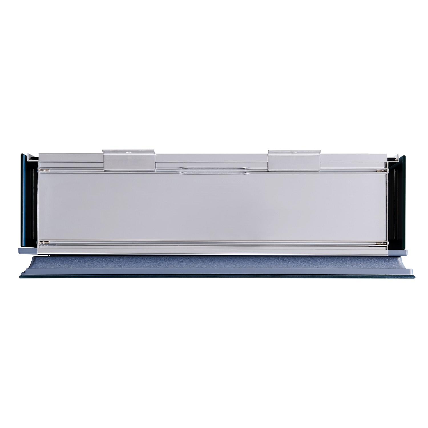 allen + roth 15-in x 26-in Fog Free Surface/Recessed Mount Silver Mirrored Square Soft Close Medicine Cabinet