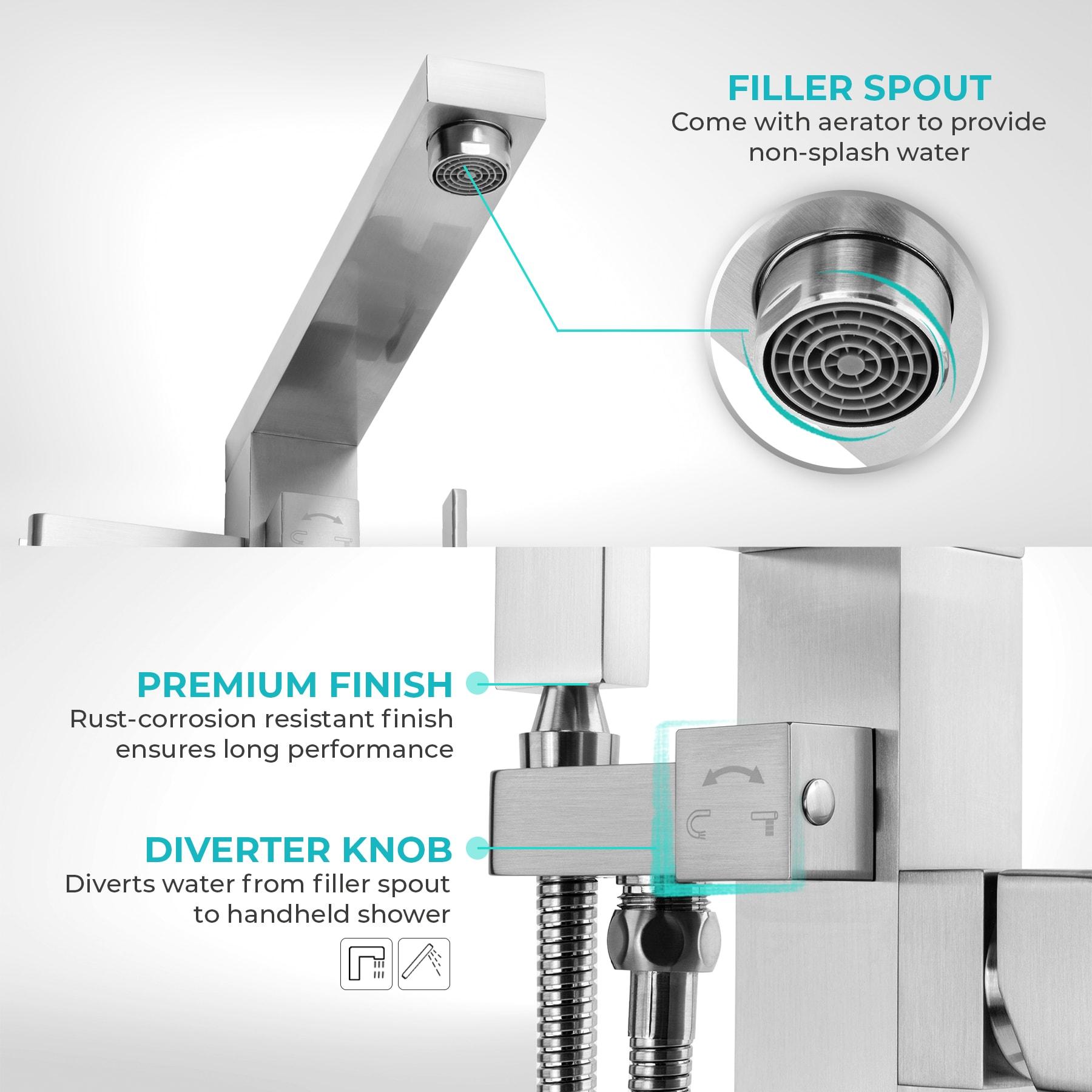 Single Handle Floor Mounted with Handshower