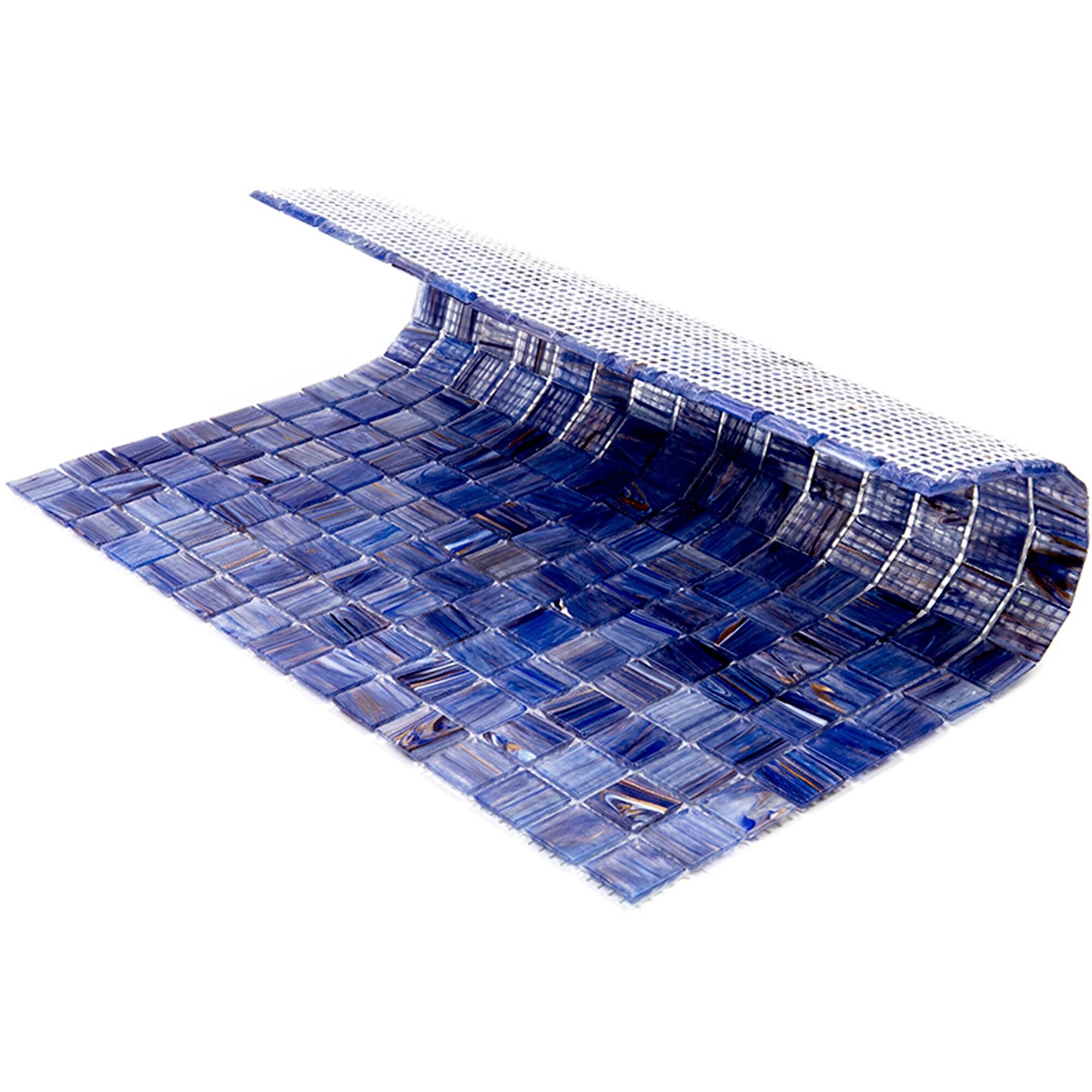 Celestial 0.8" x 0.8" Glass Grid Mosaic Wall & Floor Tile