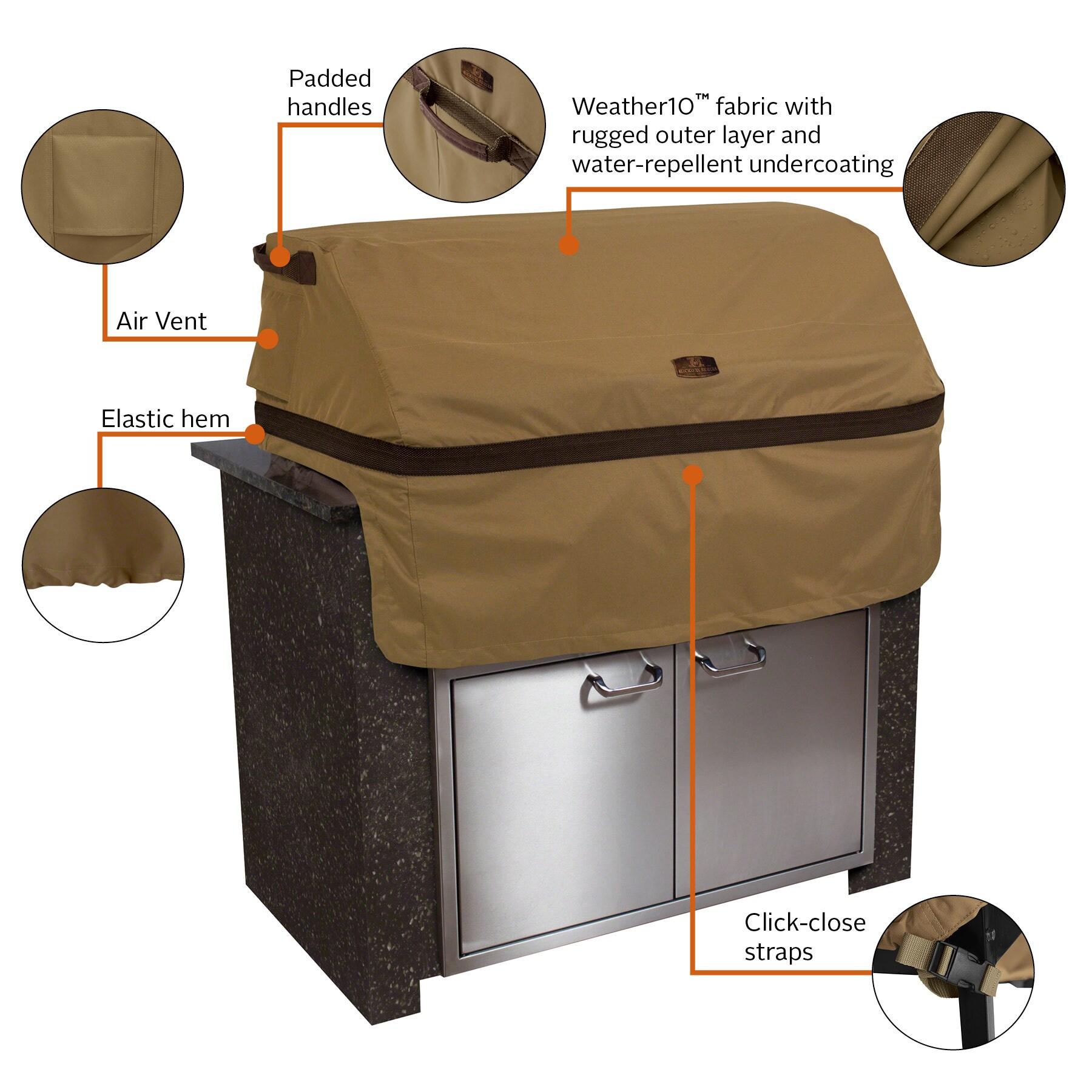 Classic Accessories Hickory 30-Inches W x 27-Inches H Hickory Built-in gas grill Cover