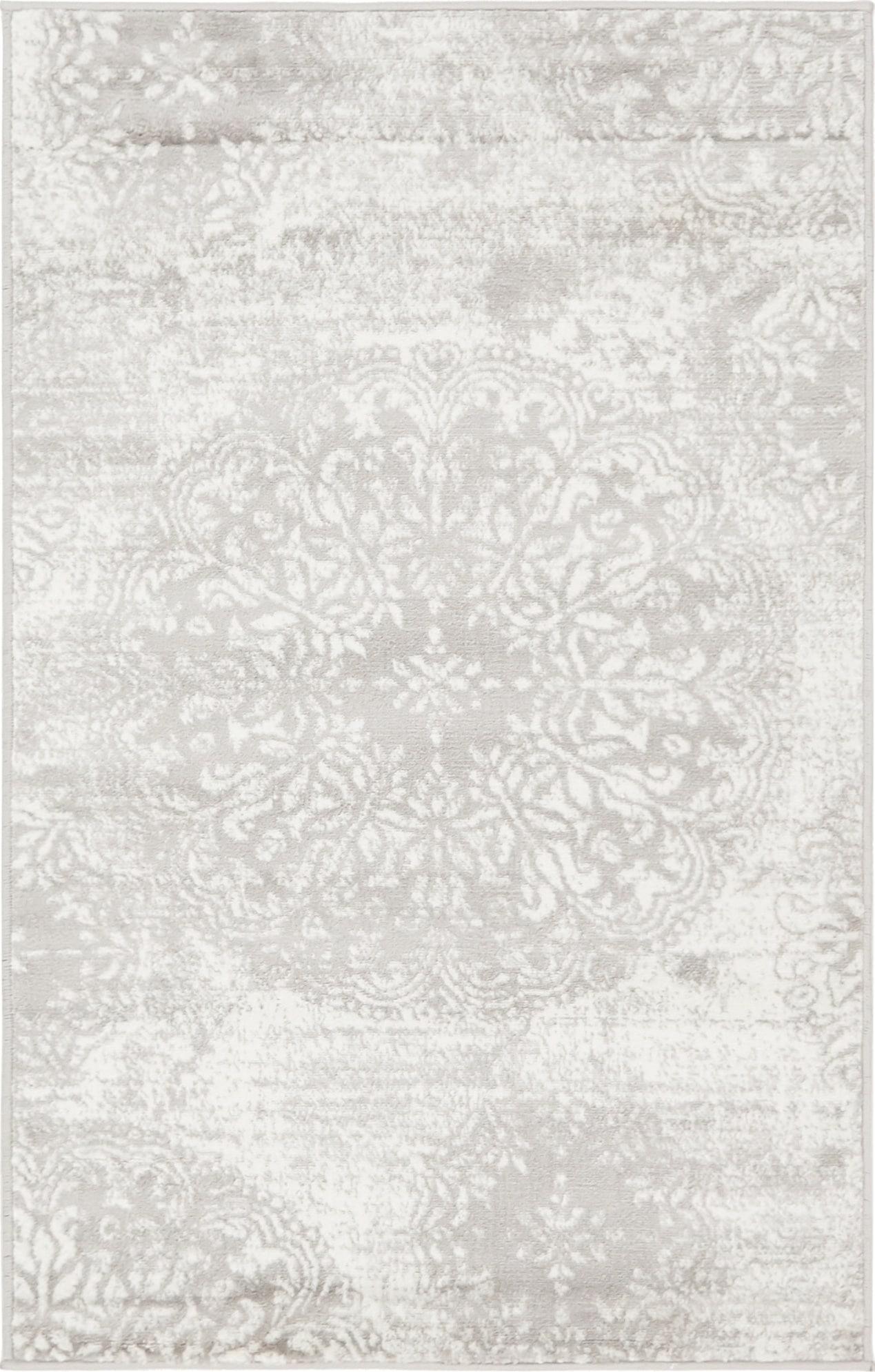 Unique Loom 3' 3 x 5' 3 Rectangle Sofia Light Gray Area Rug