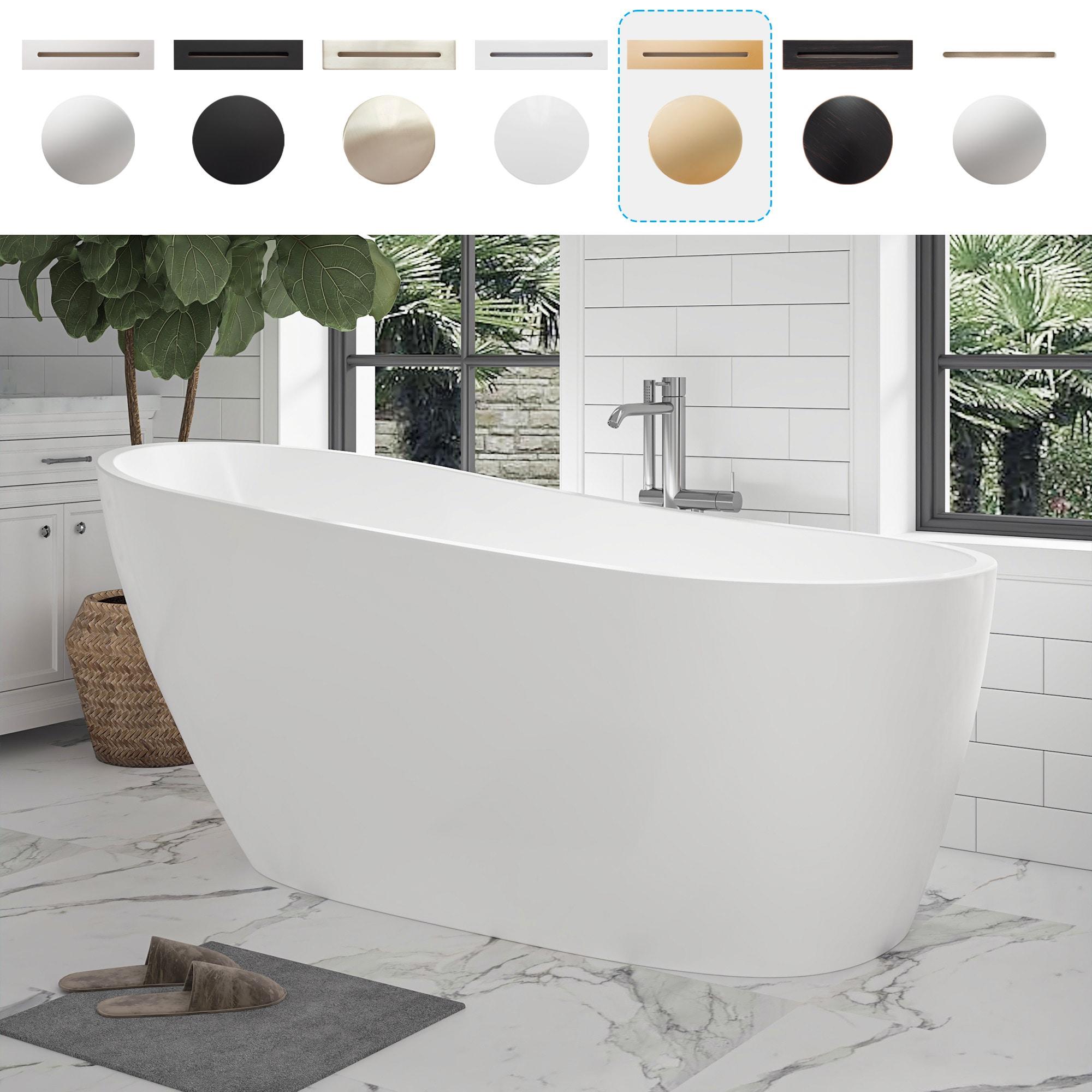 Cora 67" x 32" Freestanding Acrylic Bathtub