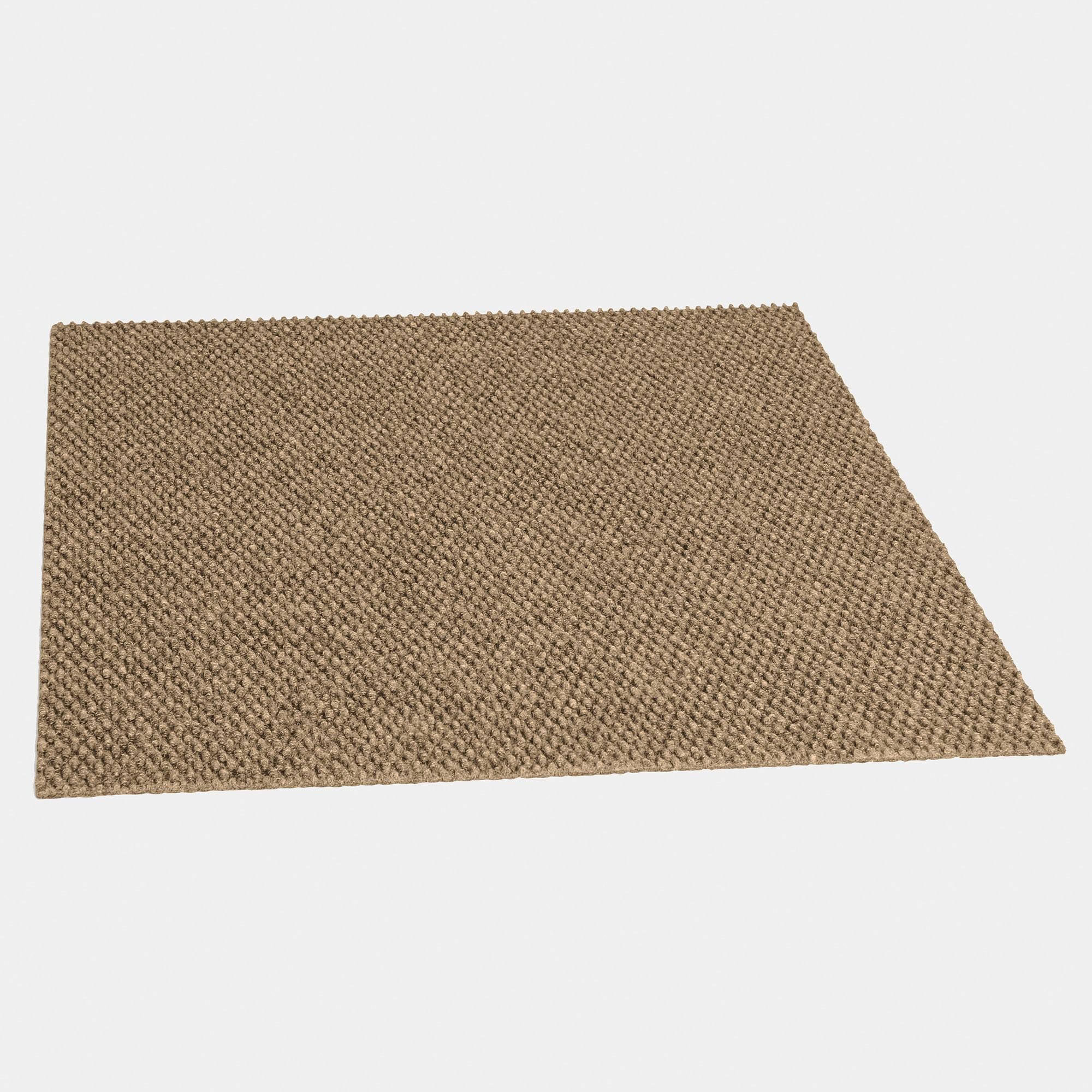 18" 16pk Hobnail Carpet Tiles Chestnut - Foss Floors: Indoor/Outdoor, Easy Install, Pet-Friendly
