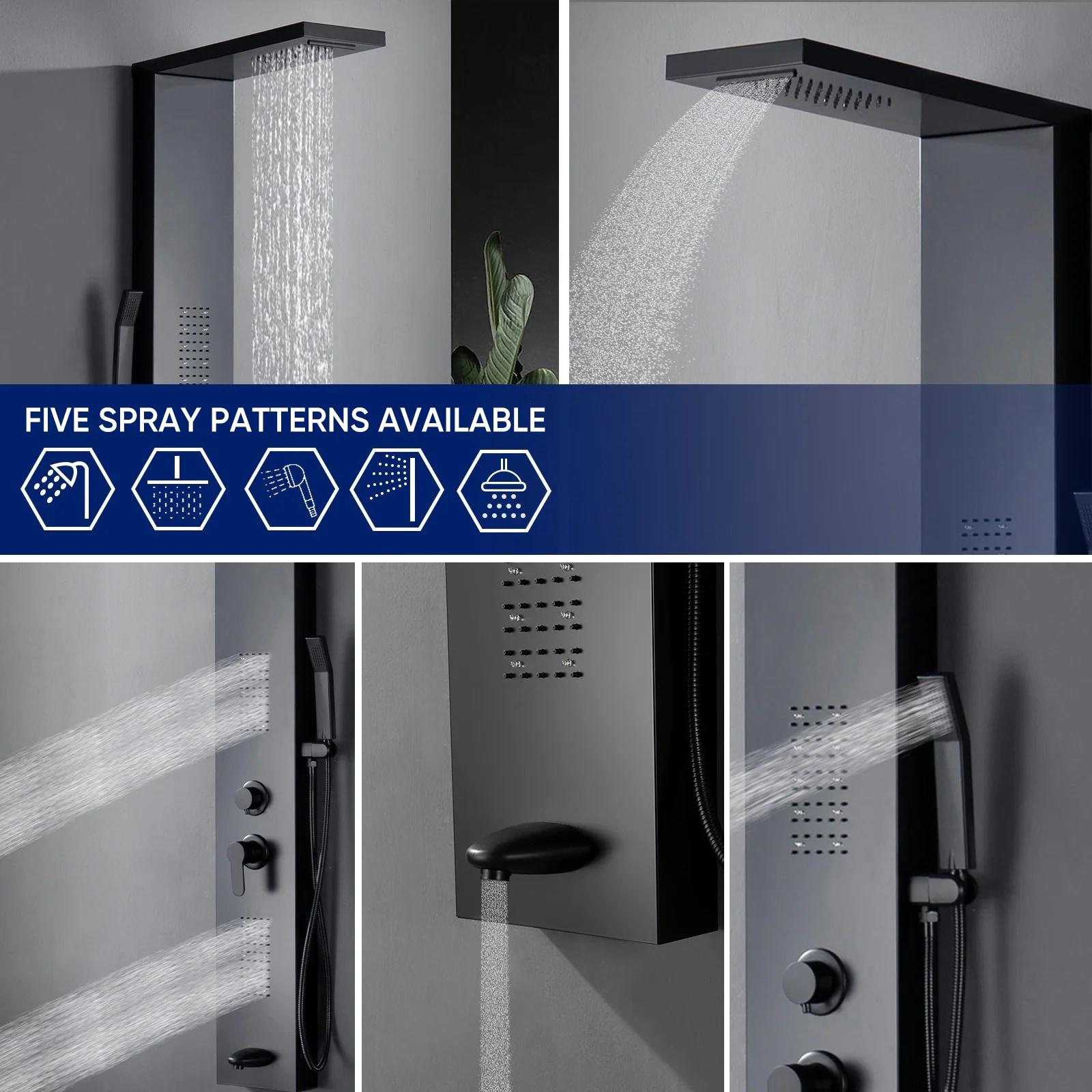 57.99'' Shower Panel with Fixed Shower Head