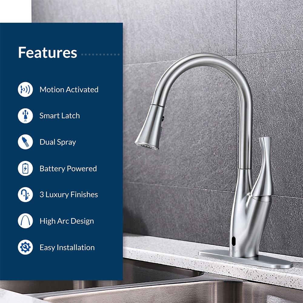 Touchless Pull Down Single Handle Kitchen Faucet
