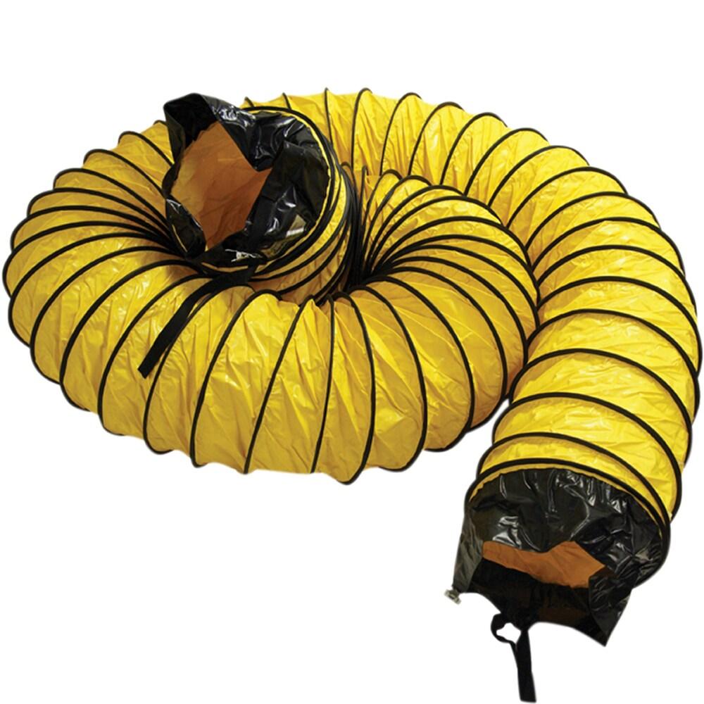 Yellow 24-Inch PVC-Coated Polyester Flexible Duct Hose