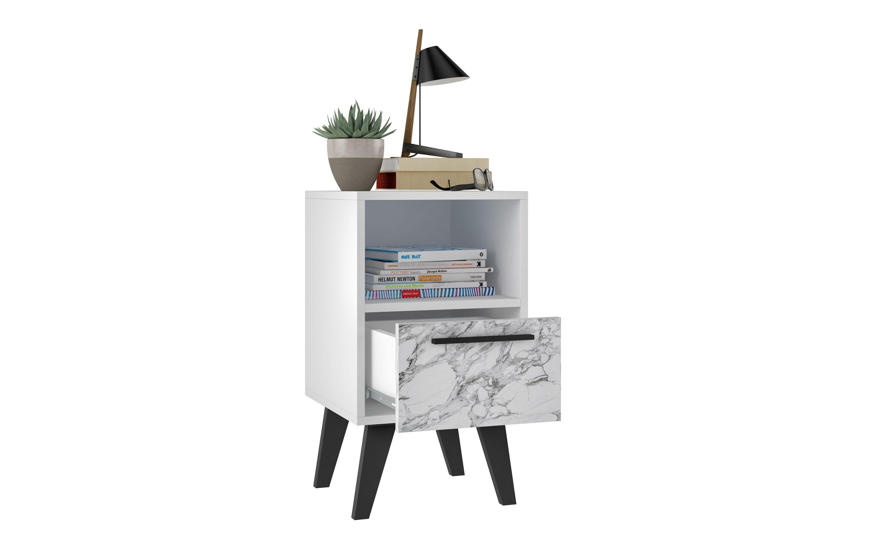 Mid-Century- Modern Amsterdam Nightstand 1.0 with 1 Shelf