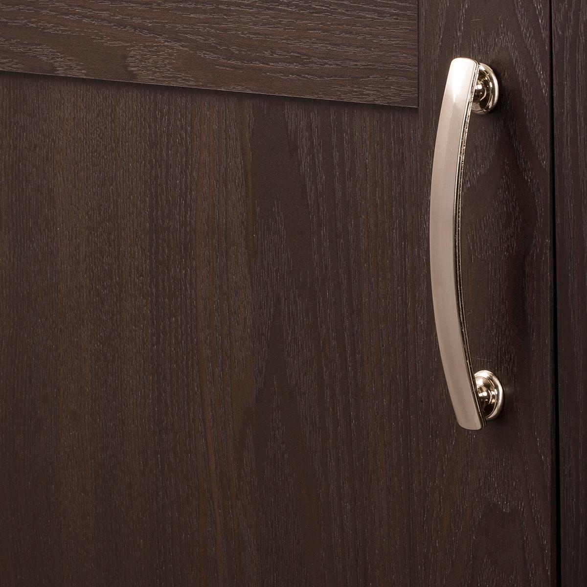 American Diner 5-1/16 in. Modern Arch Cabinet Pull Satin Nickel Handle for Kitchen, Bathroom, and Furniture (10 Pack)