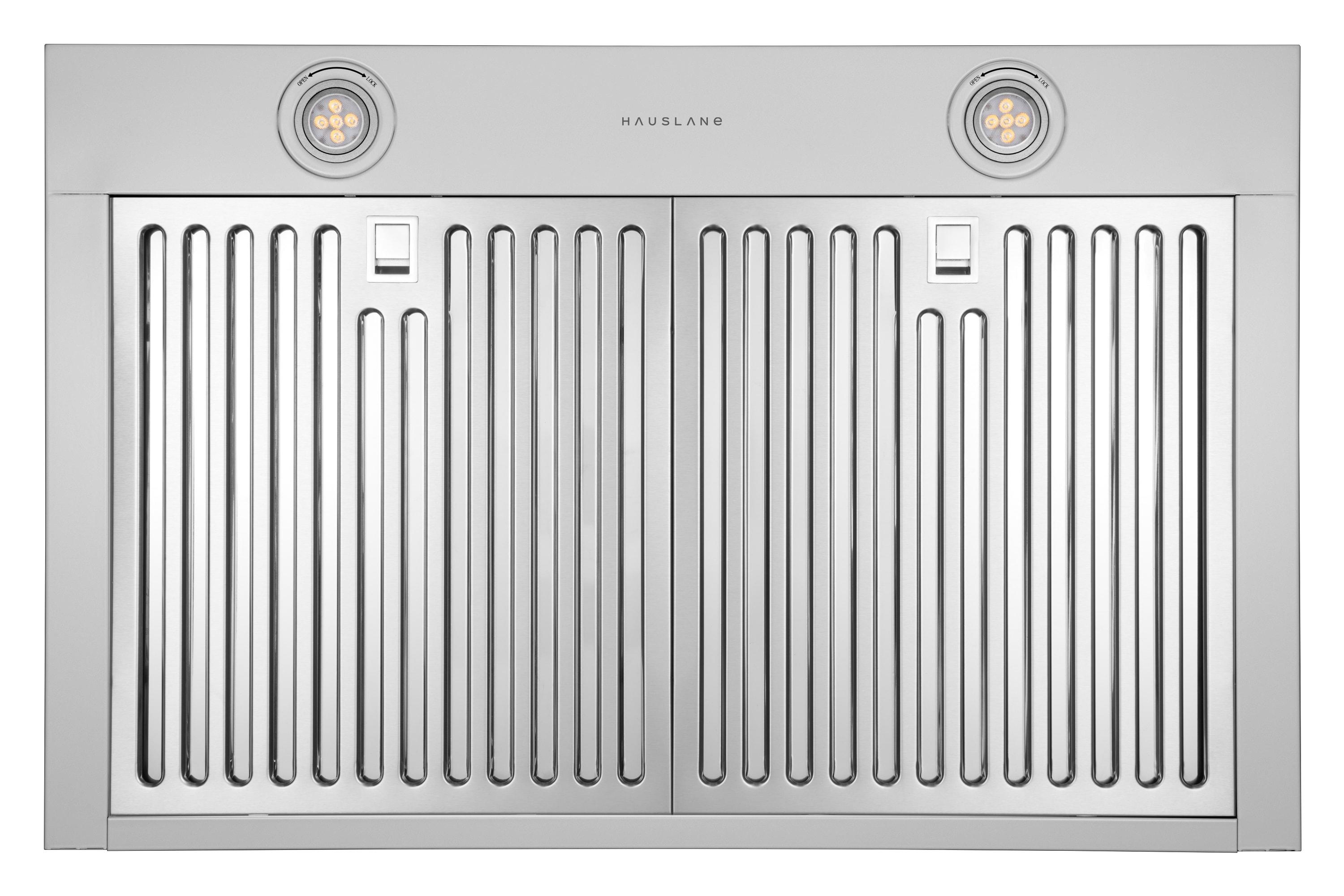 Hauslane 30" Stainless Steel Convertible Wall Range Hood with Baffle Filter