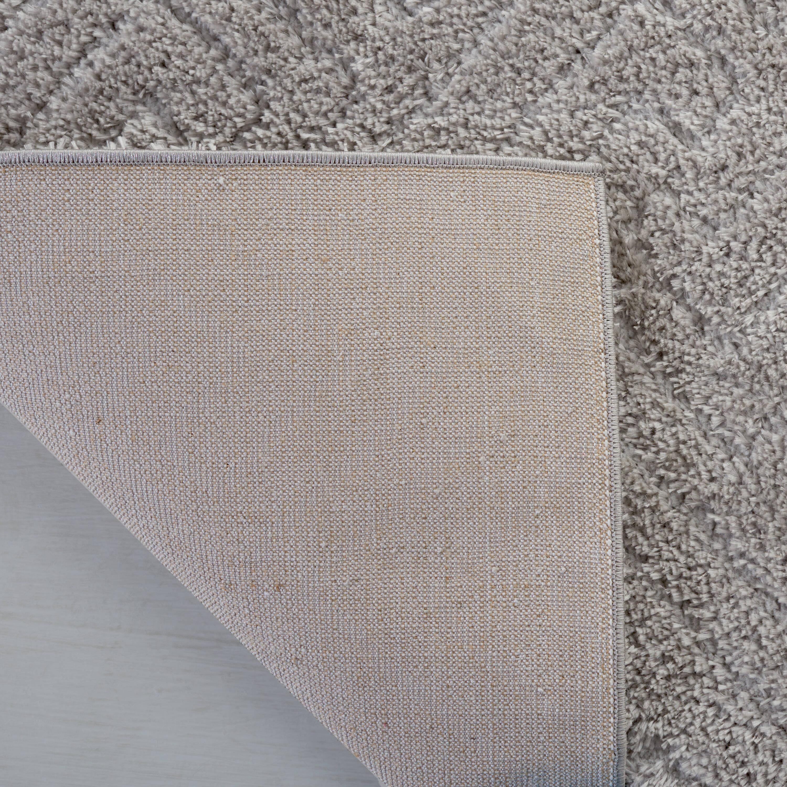 Tahoe Shag THO652 Power Loomed Indoor Area Rug - Grey - 4'x6' - Safavieh