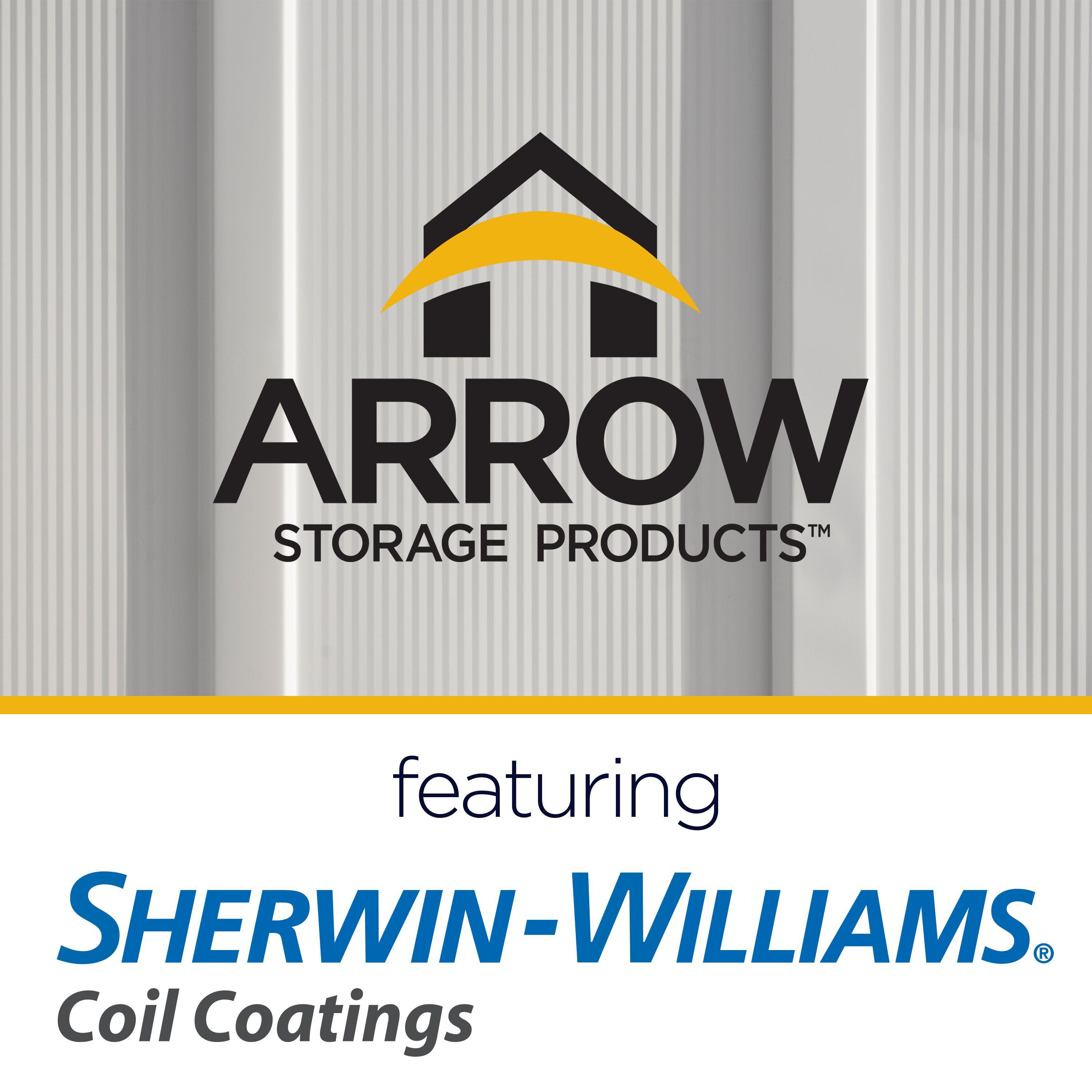 Arrow 10 ft. W x 8 ft. D Metal Storage Shed